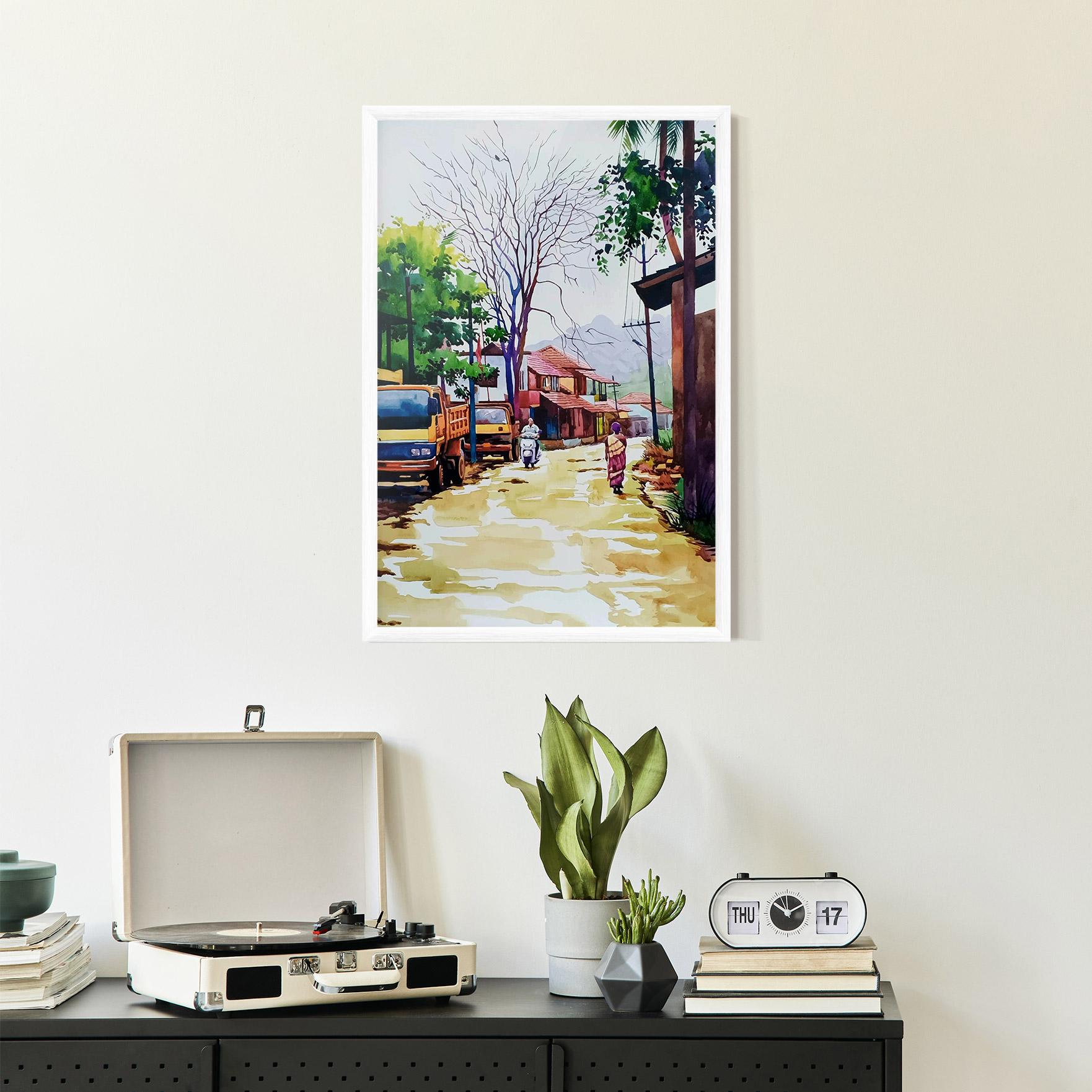 Plakat w Ramie African City mockup 2