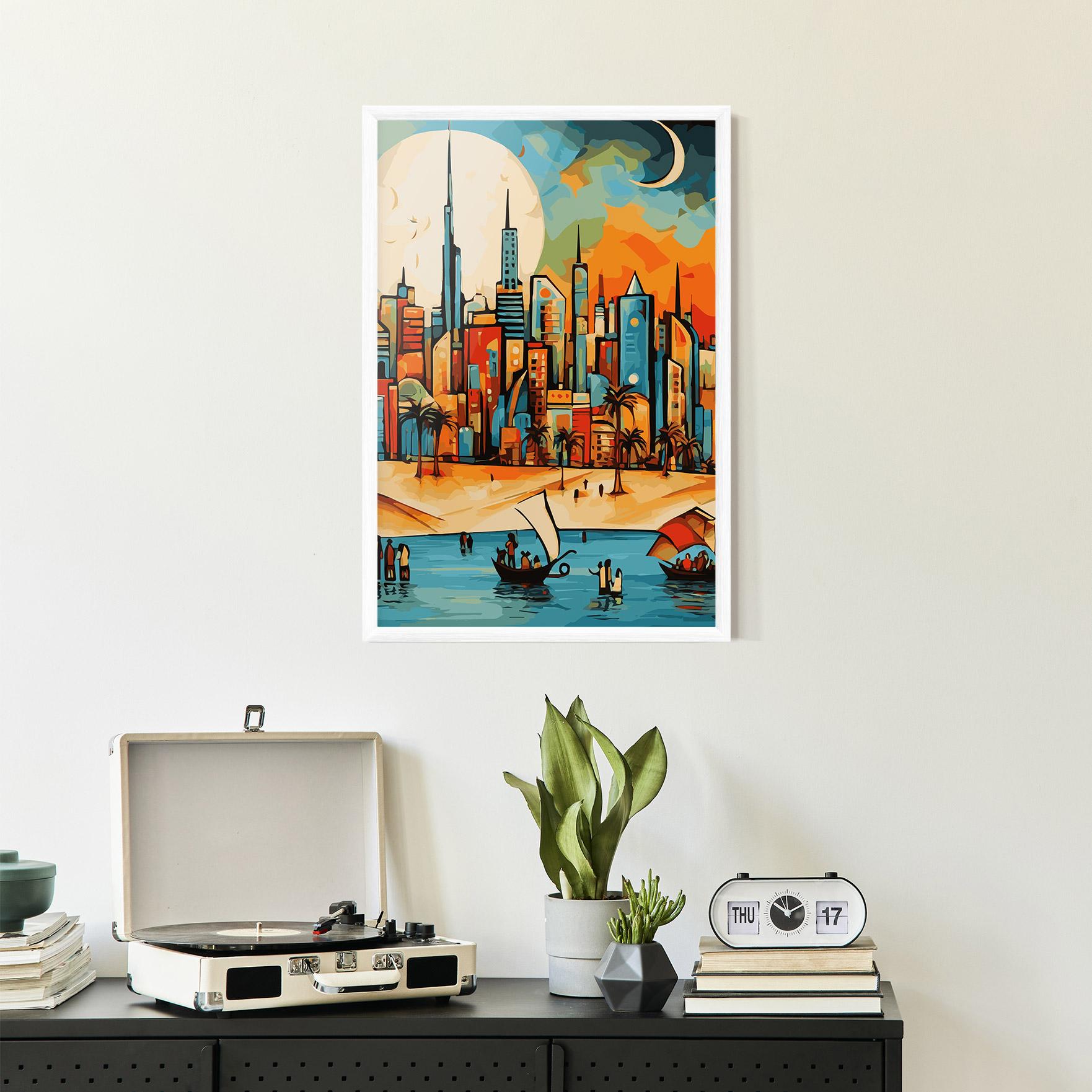 Plakat w Ramie African Moon mockup 2