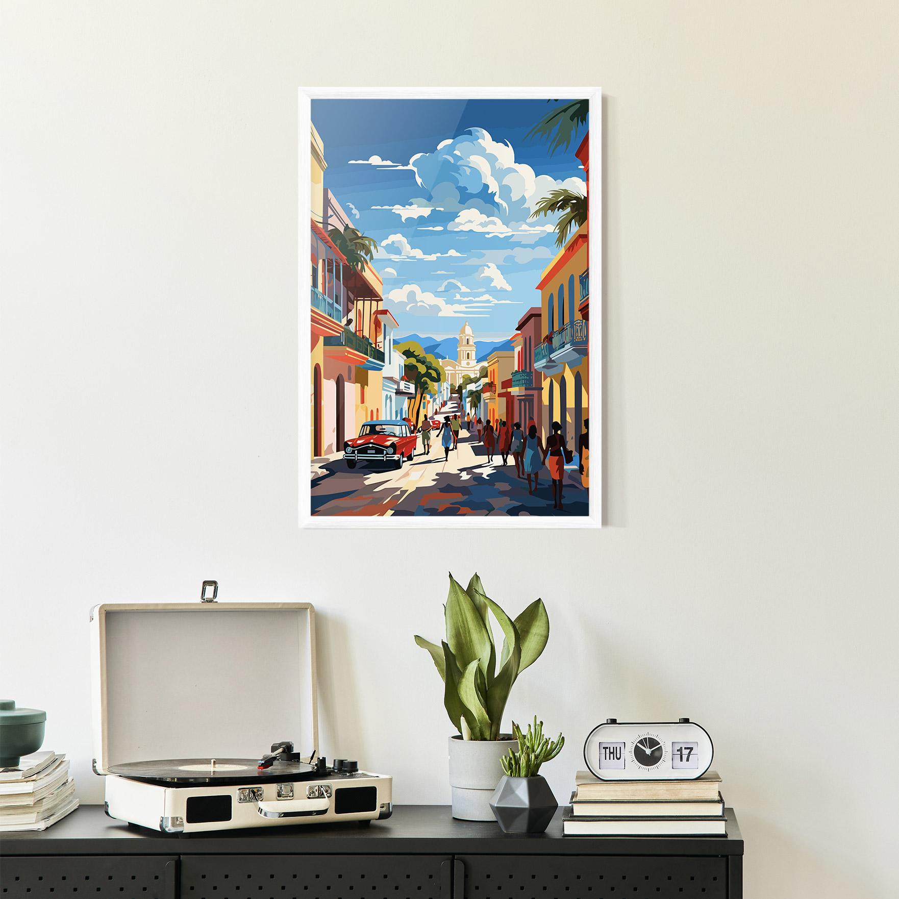 Plakat w Ramie African Street mockup 2