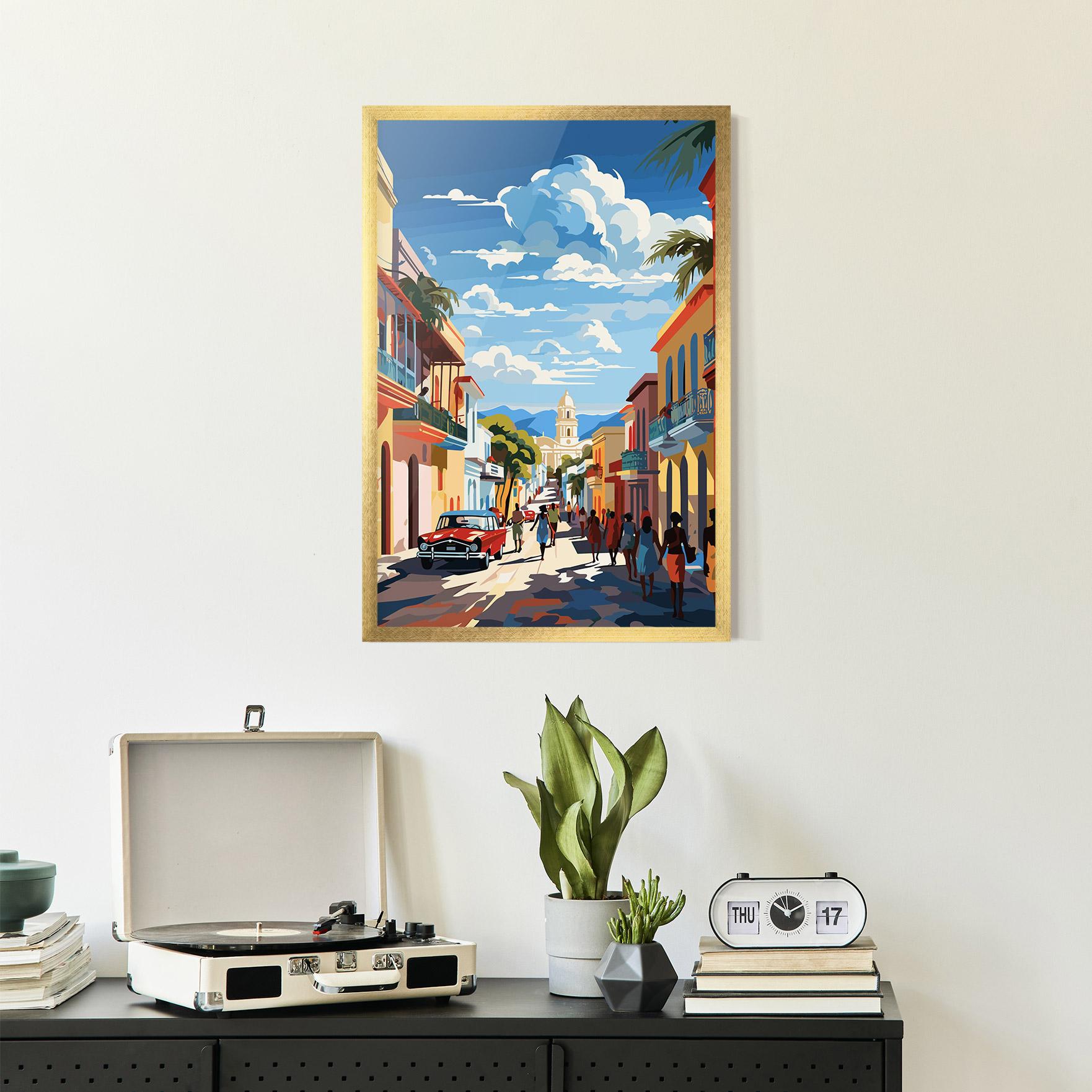 Plakat w Ramie African Street mockup 2