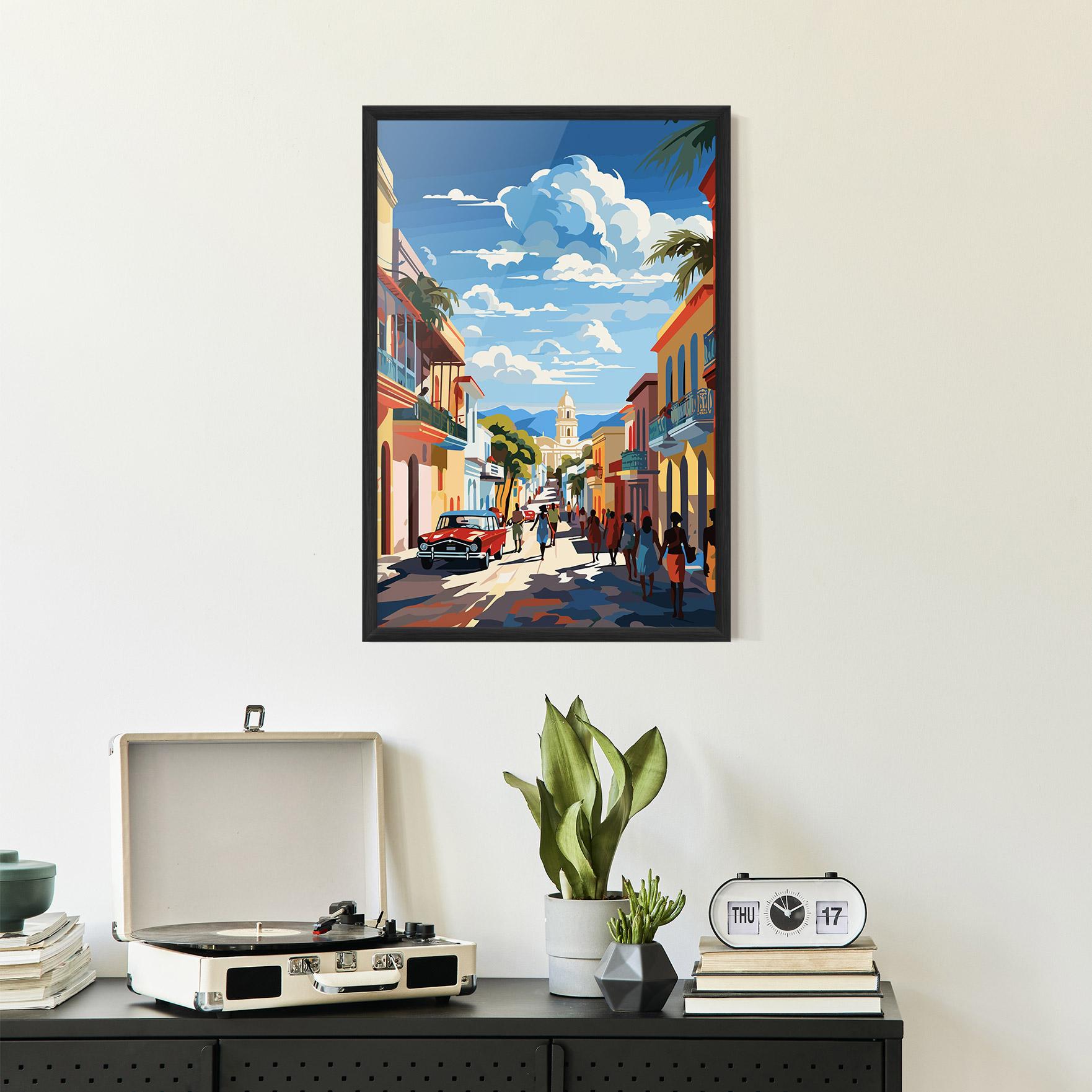 Plakat w Ramie African Street mockup 2