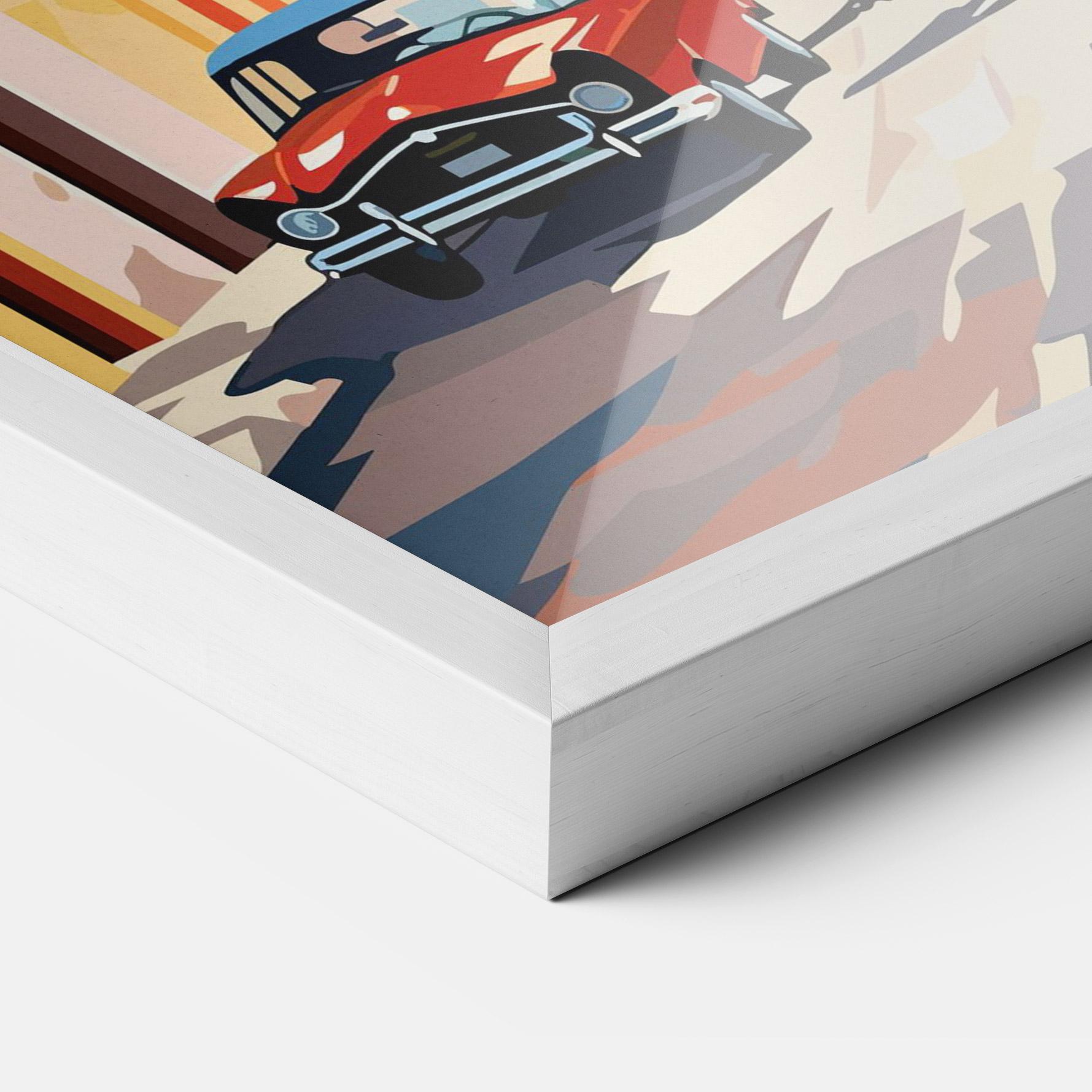 Plakat w Ramie African Street mockup 3