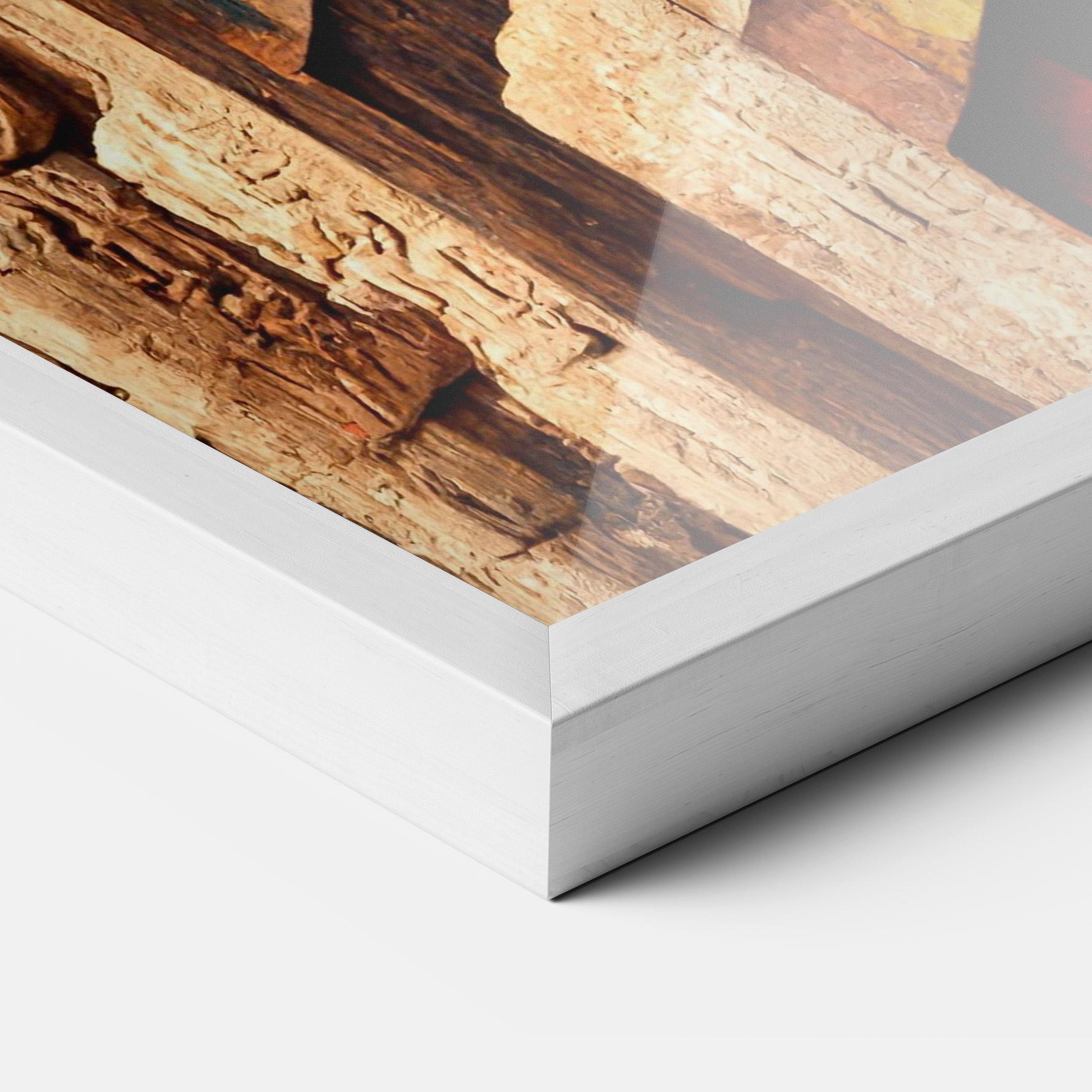 Plakat w Ramie Mayan Style Wood mockup 3