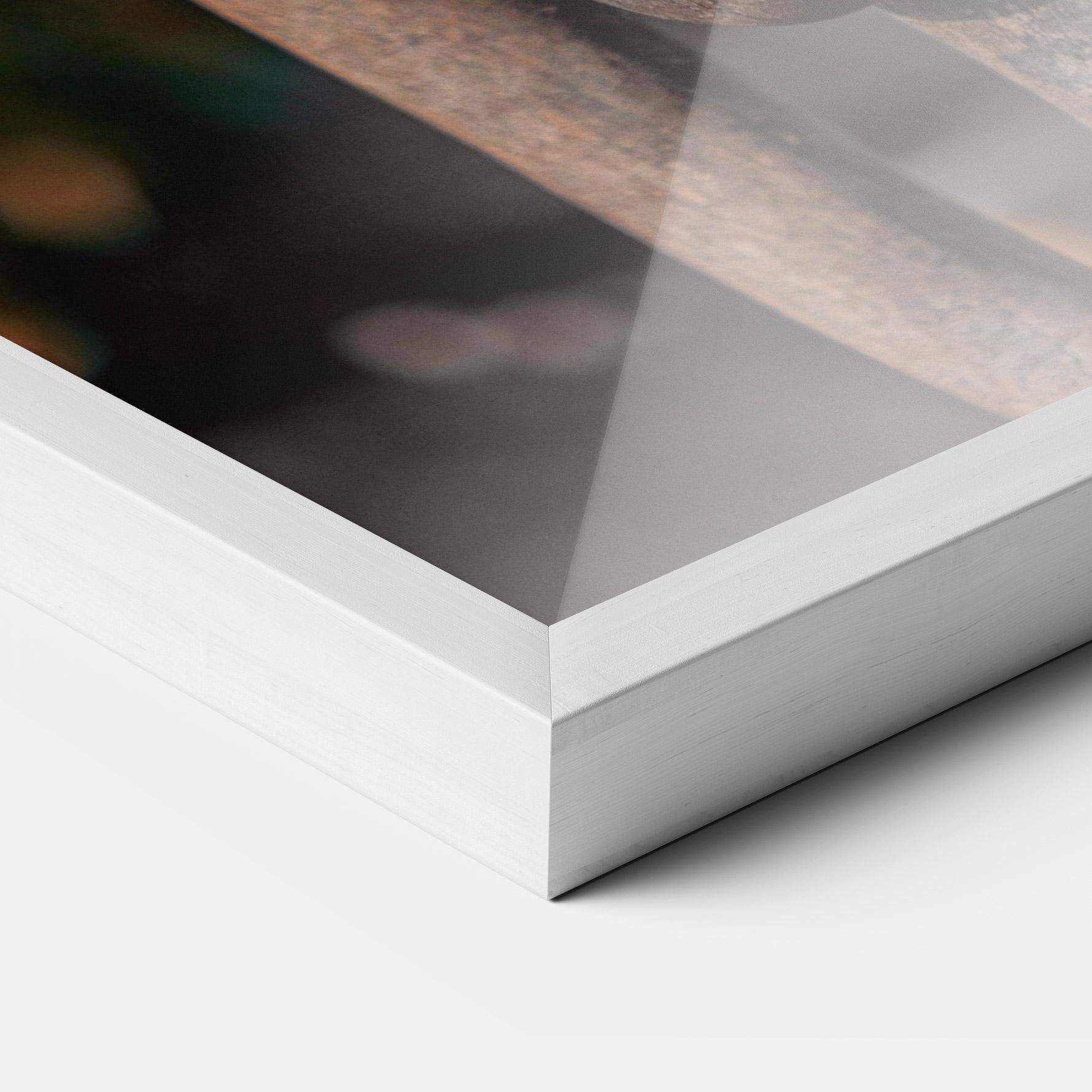 Plakat w Ramie Three Heads Statue mockup 3