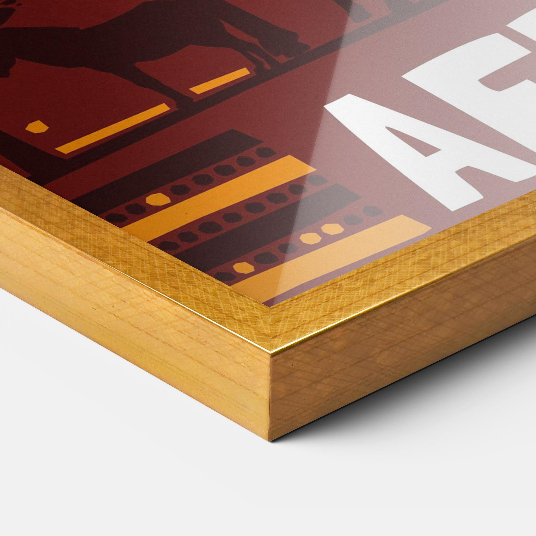 Plakat w Ramie Africa Mask mockup 3