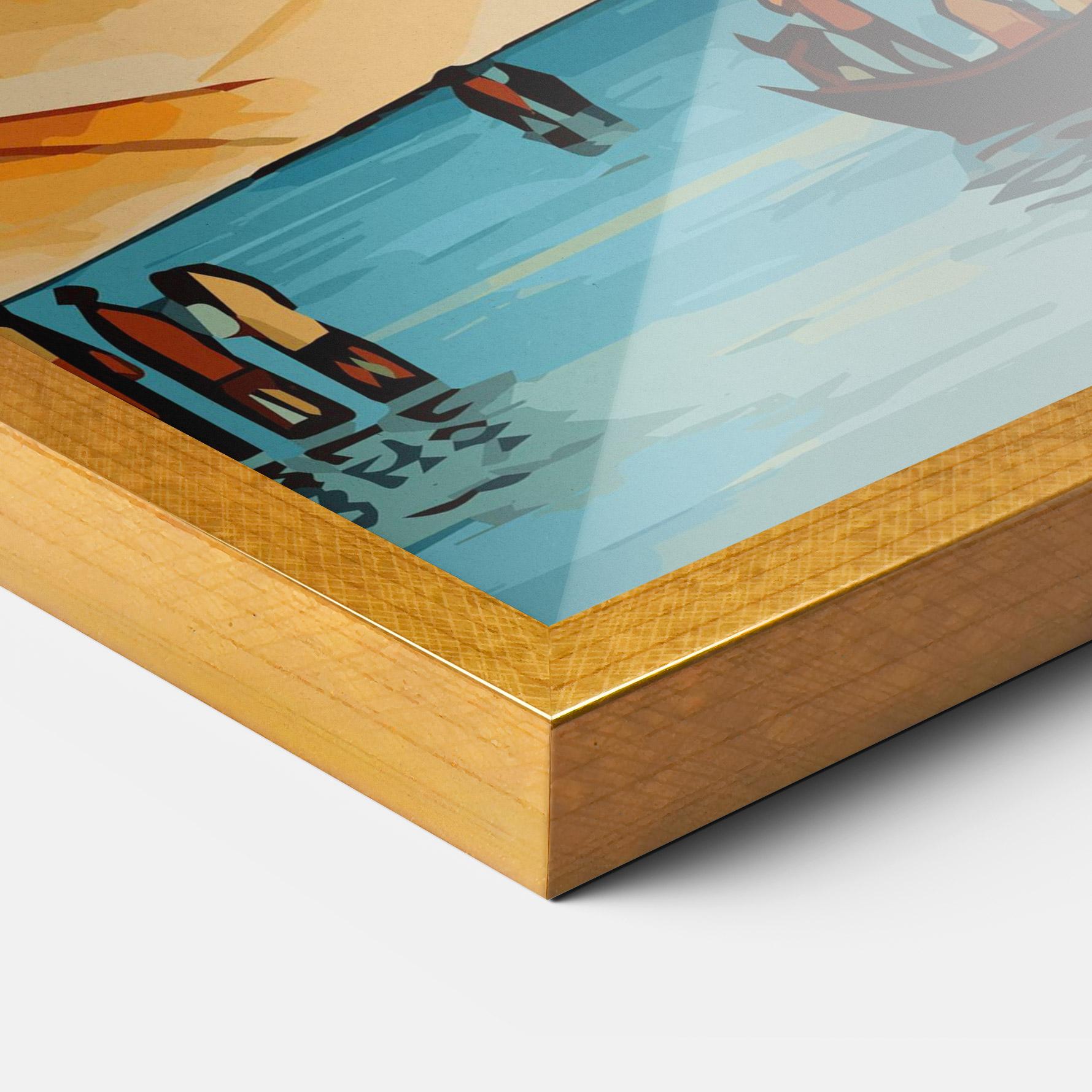 Plakat w Ramie African Moon mockup 3