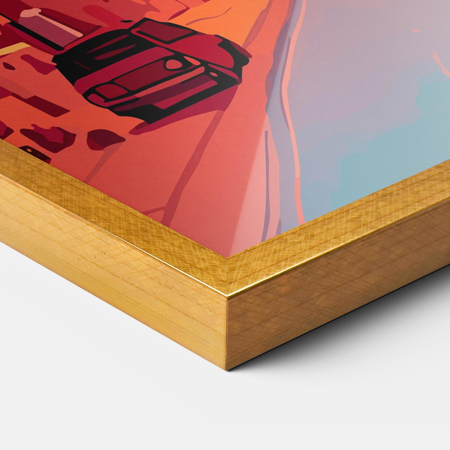 Plakat w Ramie African Smoke mockup 3