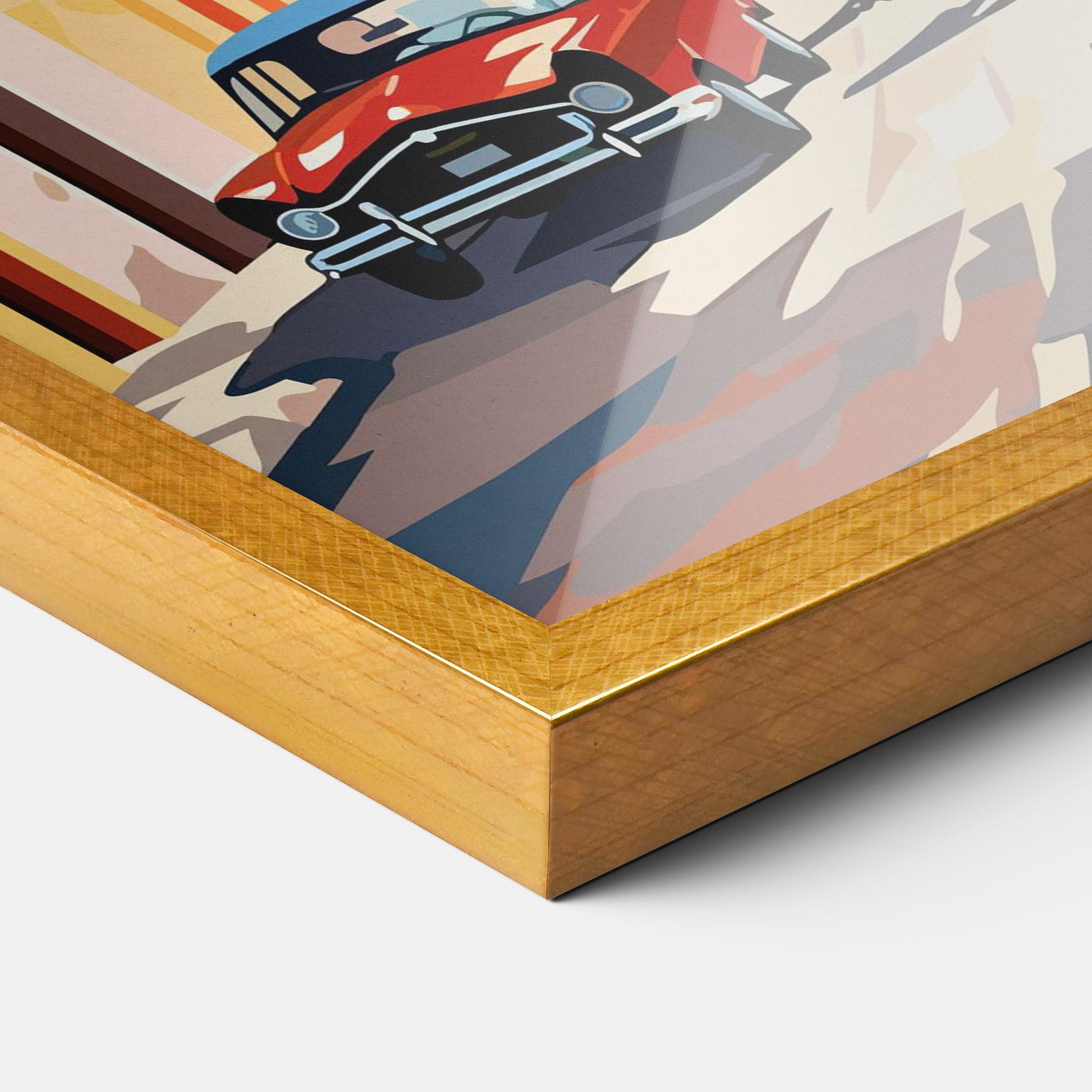 Plakat w Ramie African Street mockup 3