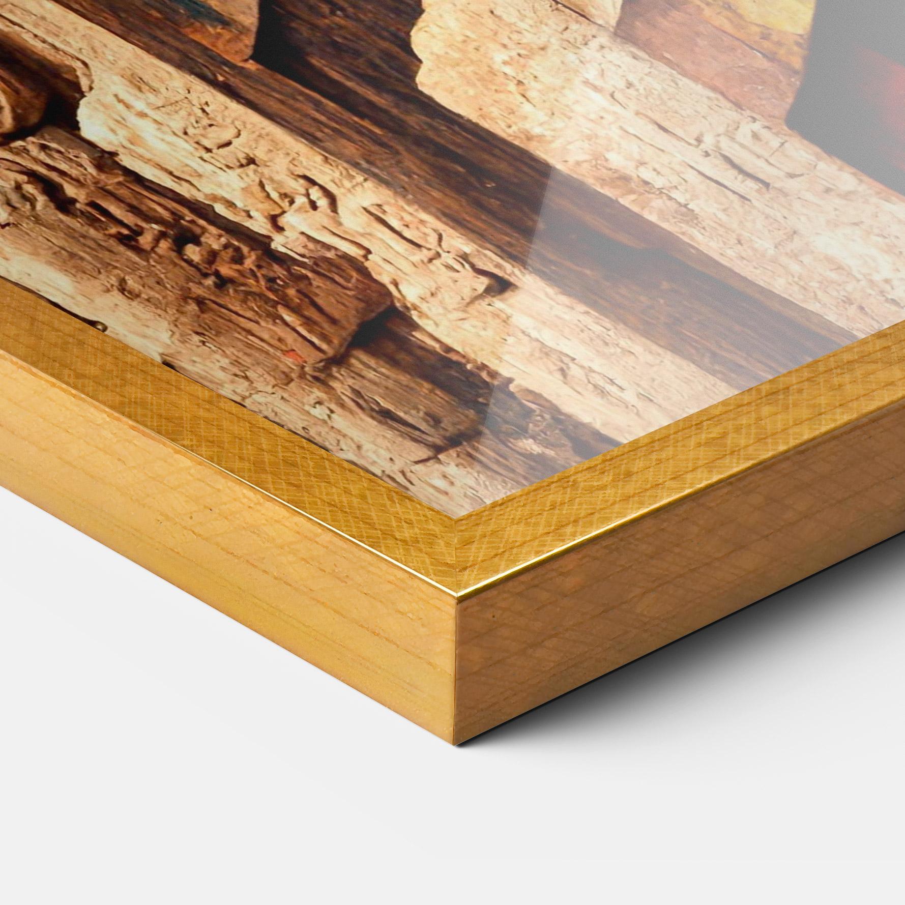Plakat w Ramie Mayan Style Wood mockup 3