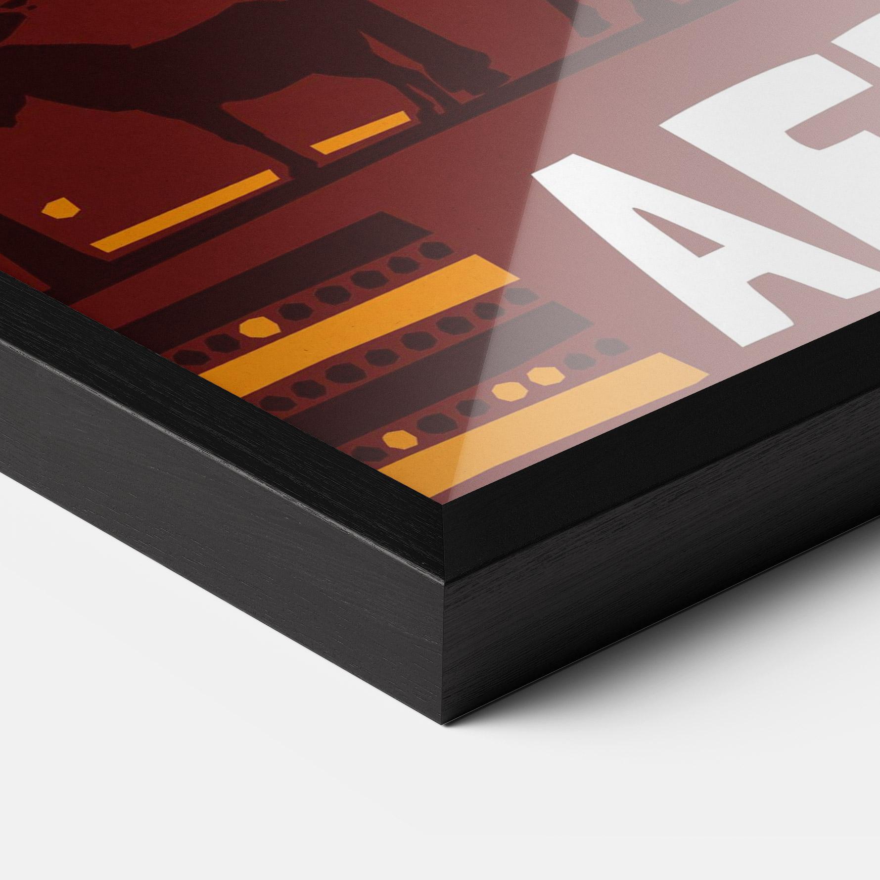 Plakat w Ramie Africa Mask mockup 3