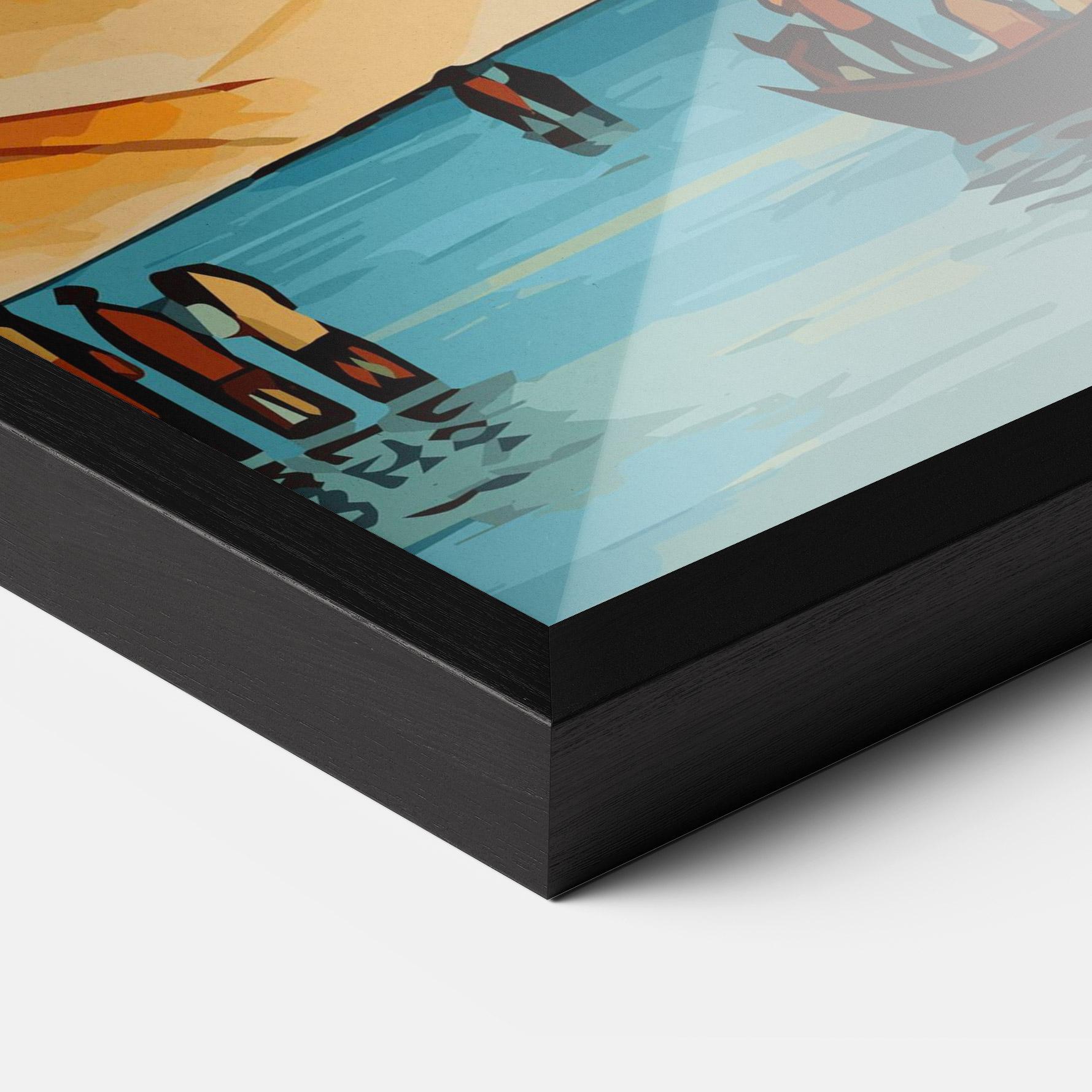 Plakat w Ramie African Moon mockup 3