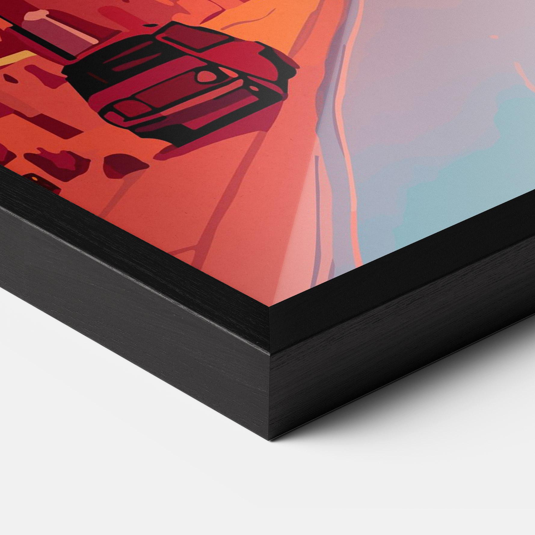 Plakat w Ramie African Smoke mockup 3