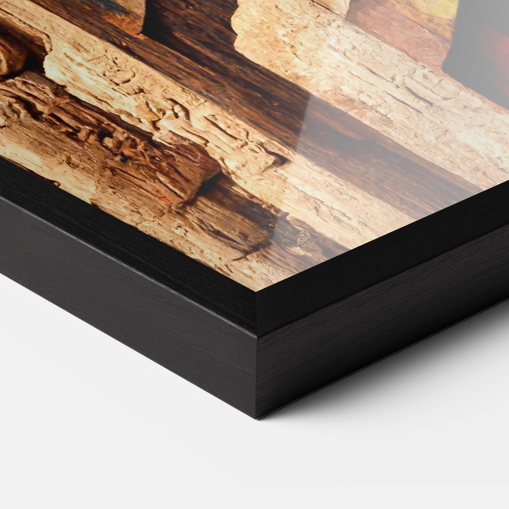 Plakat w Ramie Mayan Style Wood mockup 3