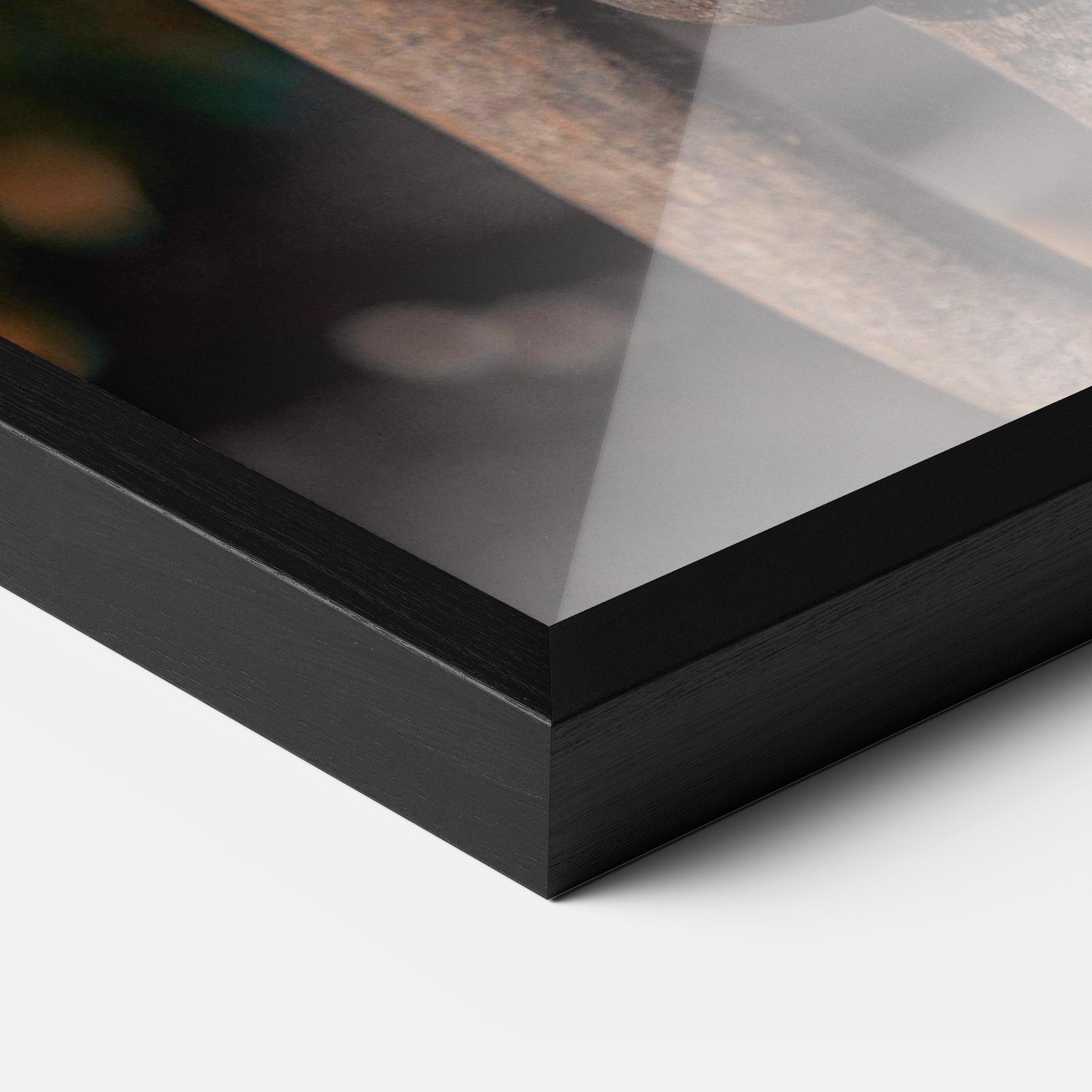 Plakat w Ramie Three Heads Statue mockup 3