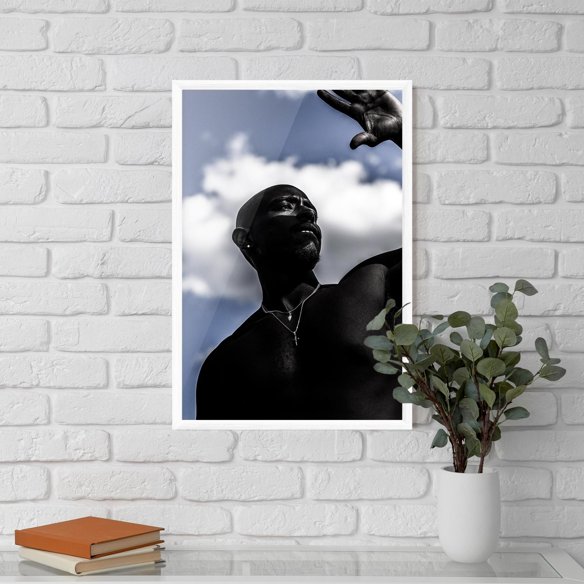 Plakat w Ramie African Blue Sky mockup 5