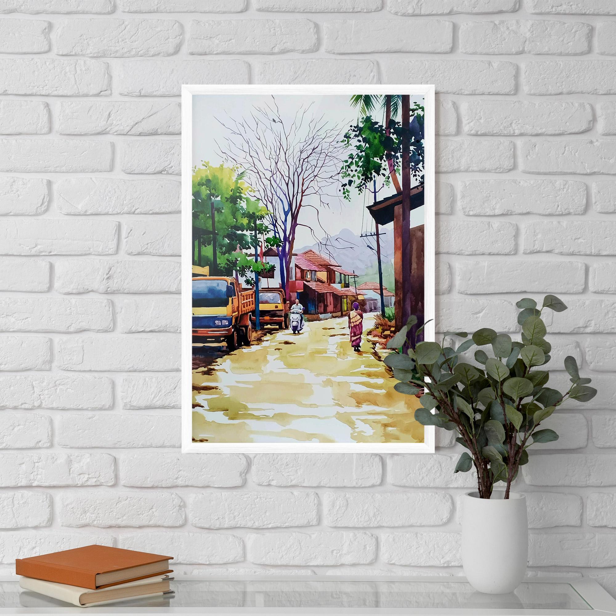 Plakat w Ramie African City mockup 5