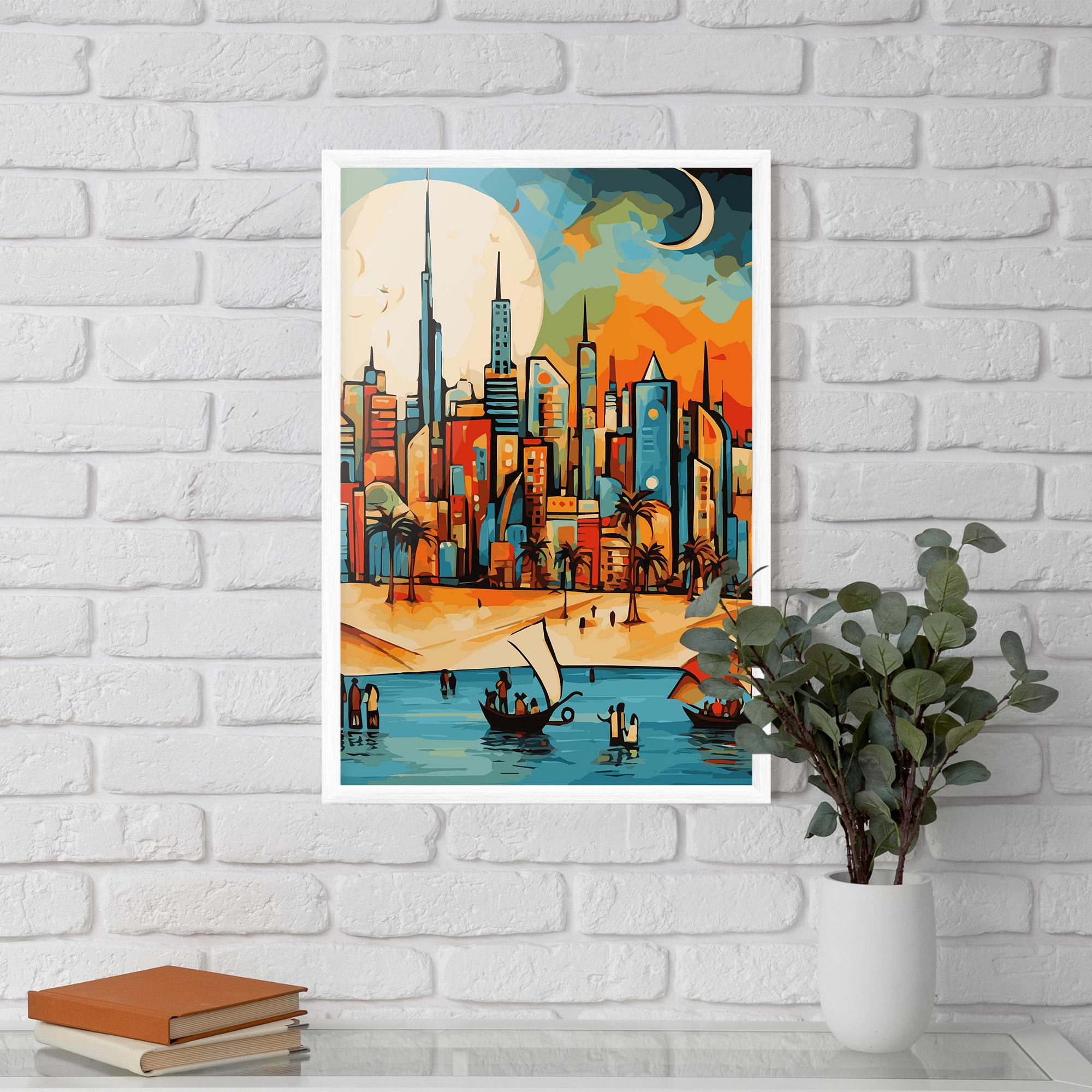 Plakat w Ramie African Moon mockup 5