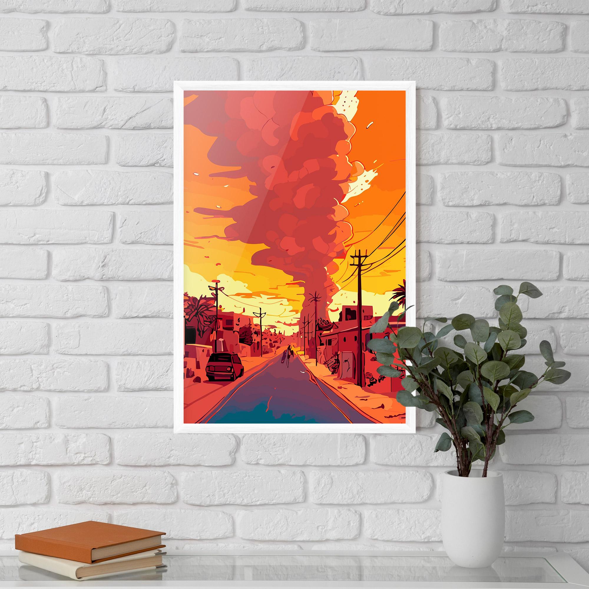 Plakat w Ramie African Smoke mockup 5