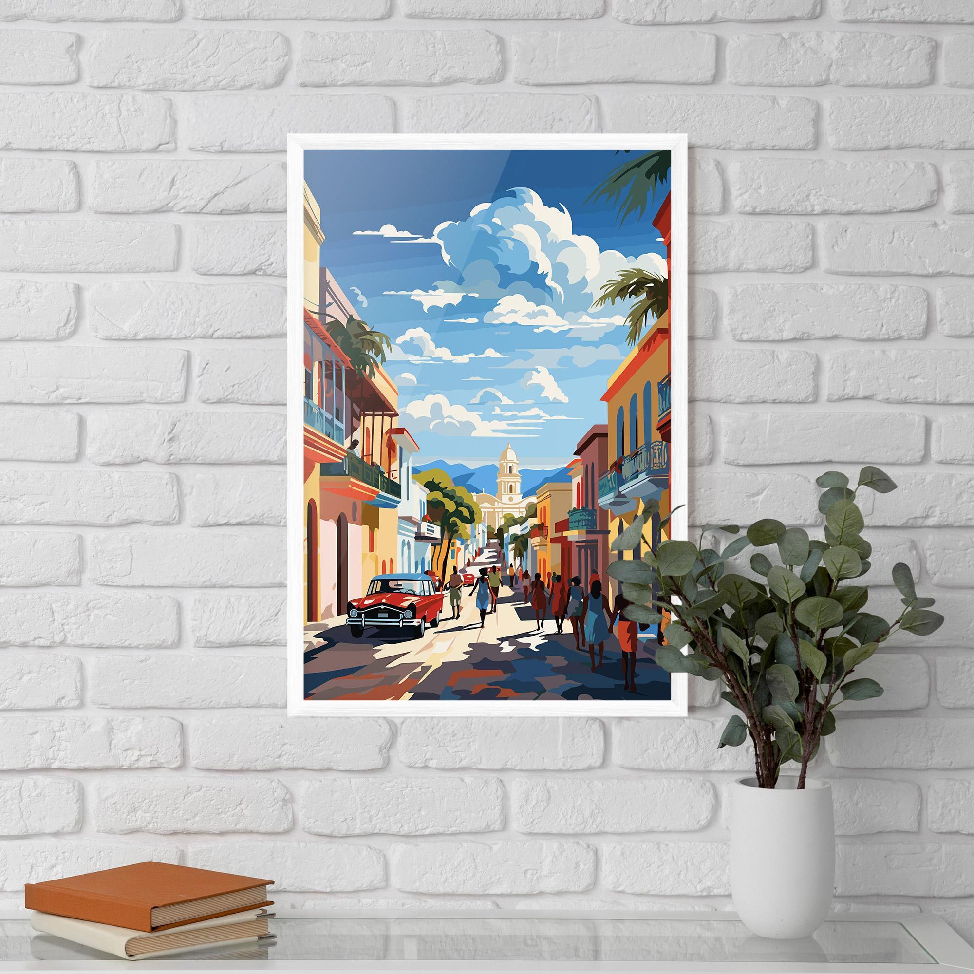 Plakat w Ramie African Street mockup 5