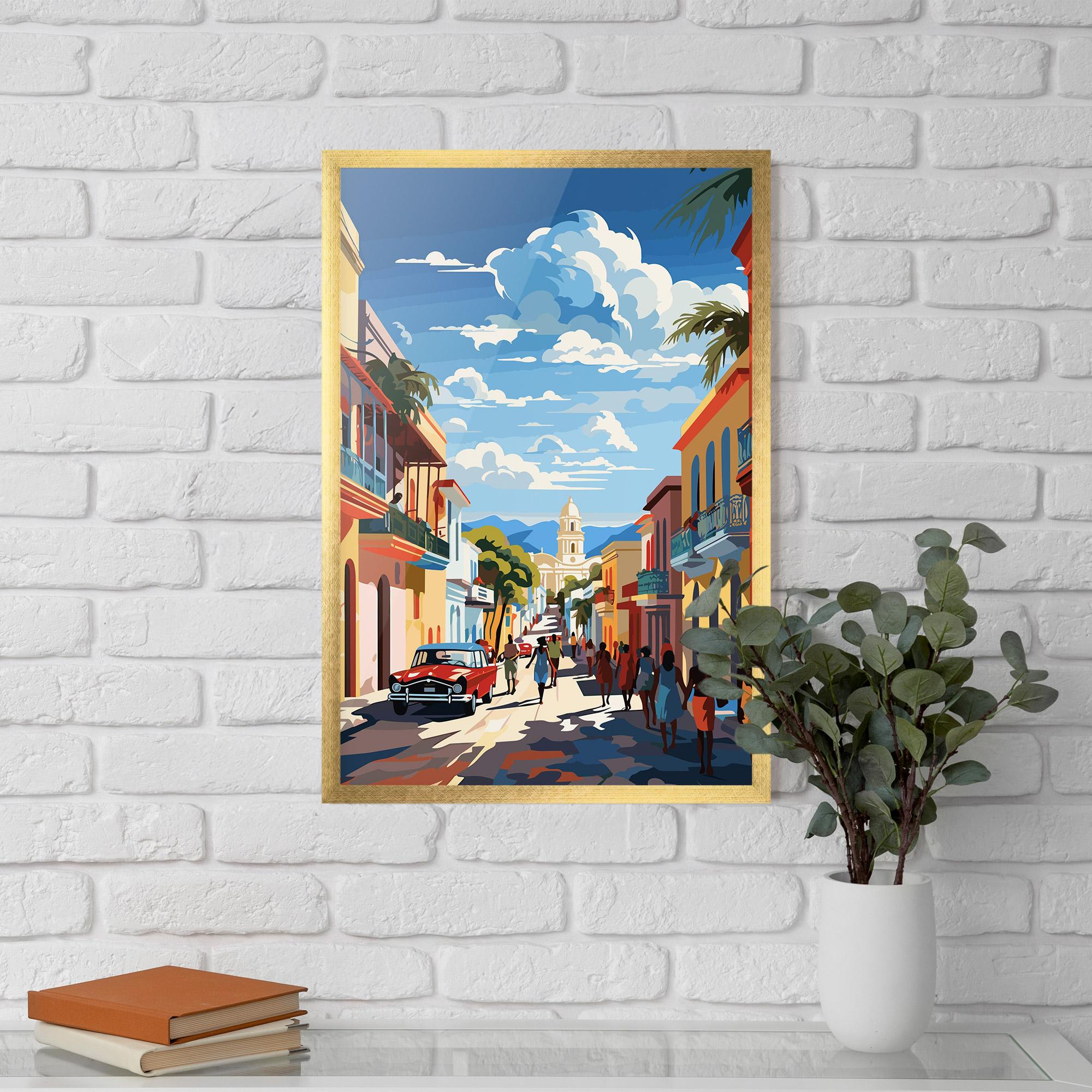 Plakat w Ramie African Street mockup 5