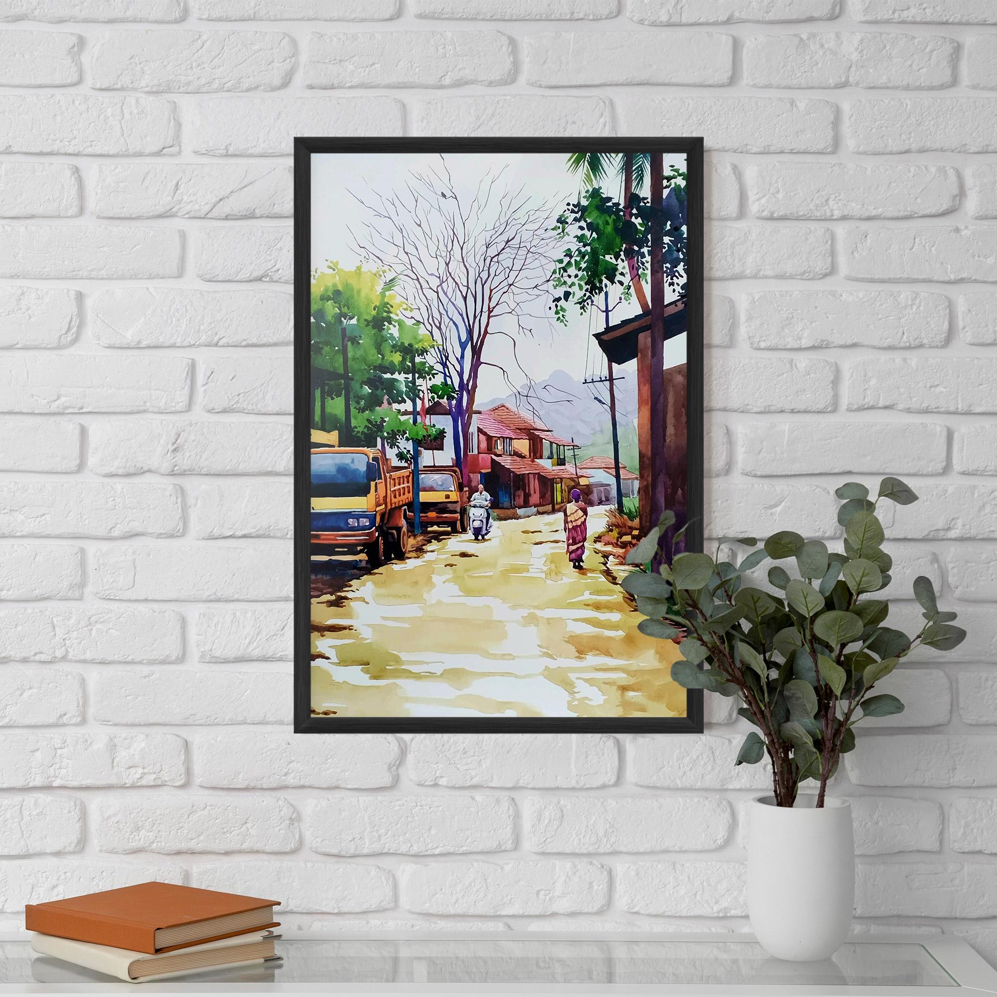 Plakat w Ramie African City mockup 5