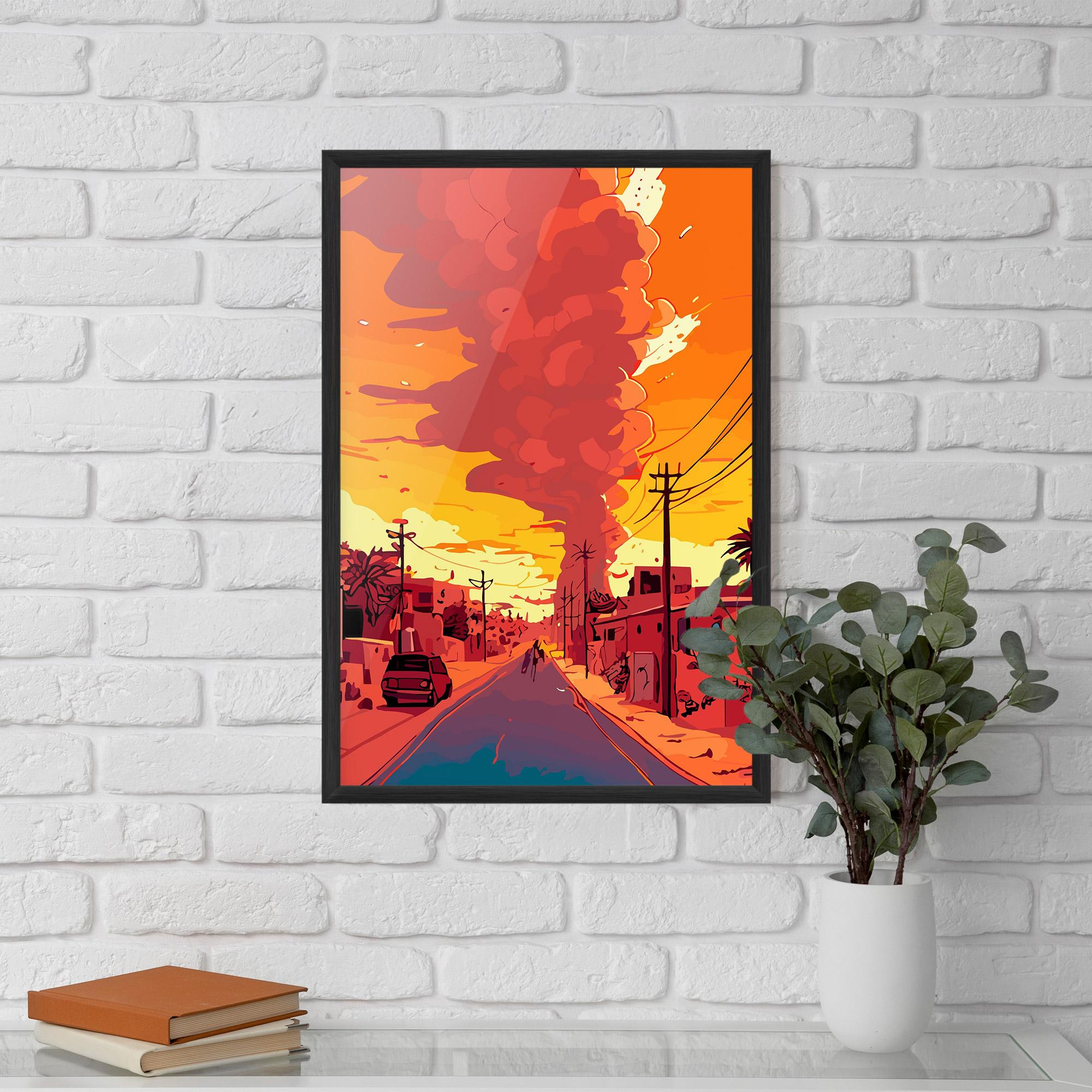 Plakat w Ramie African Smoke mockup 5