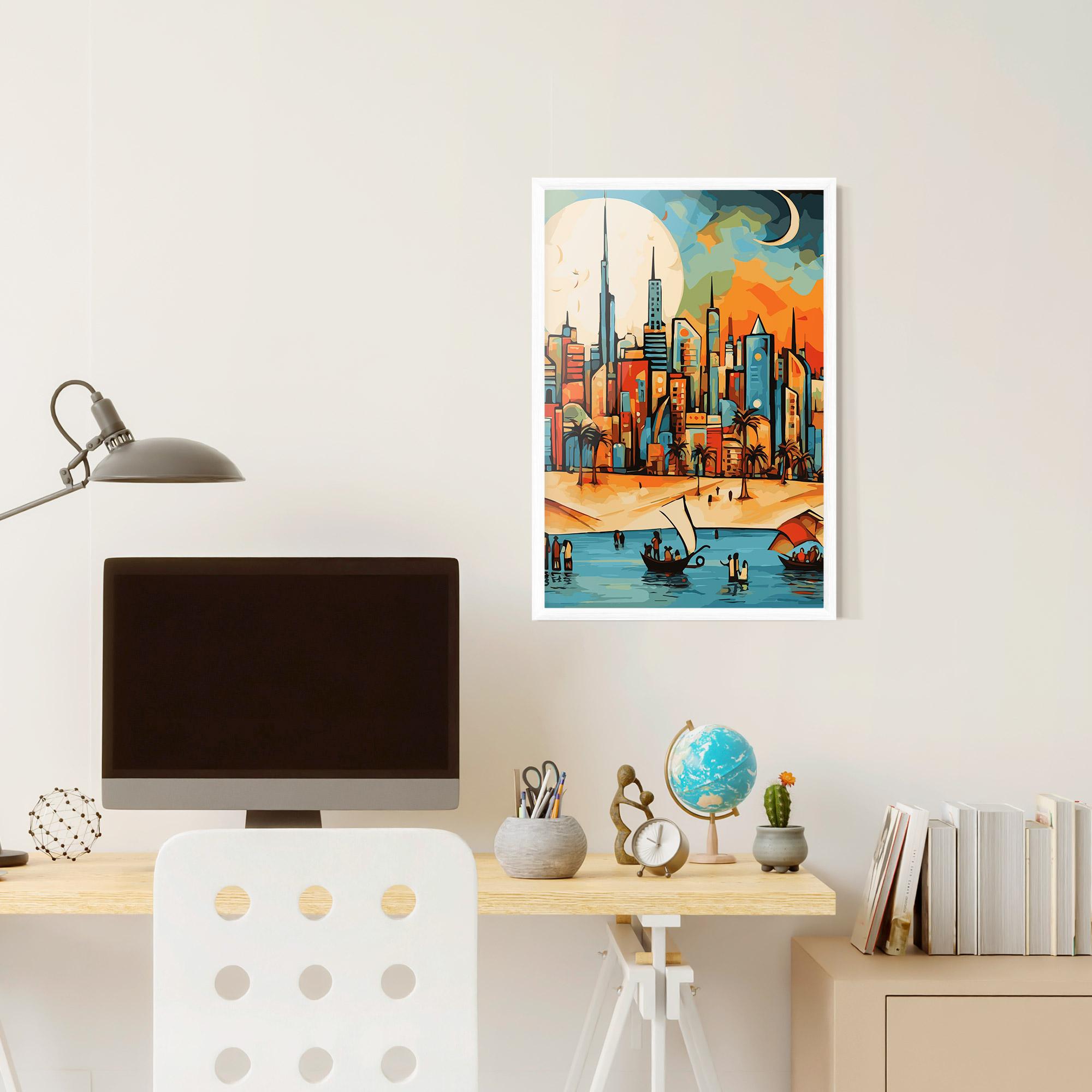 Plakat w Ramie African Moon mockup 6