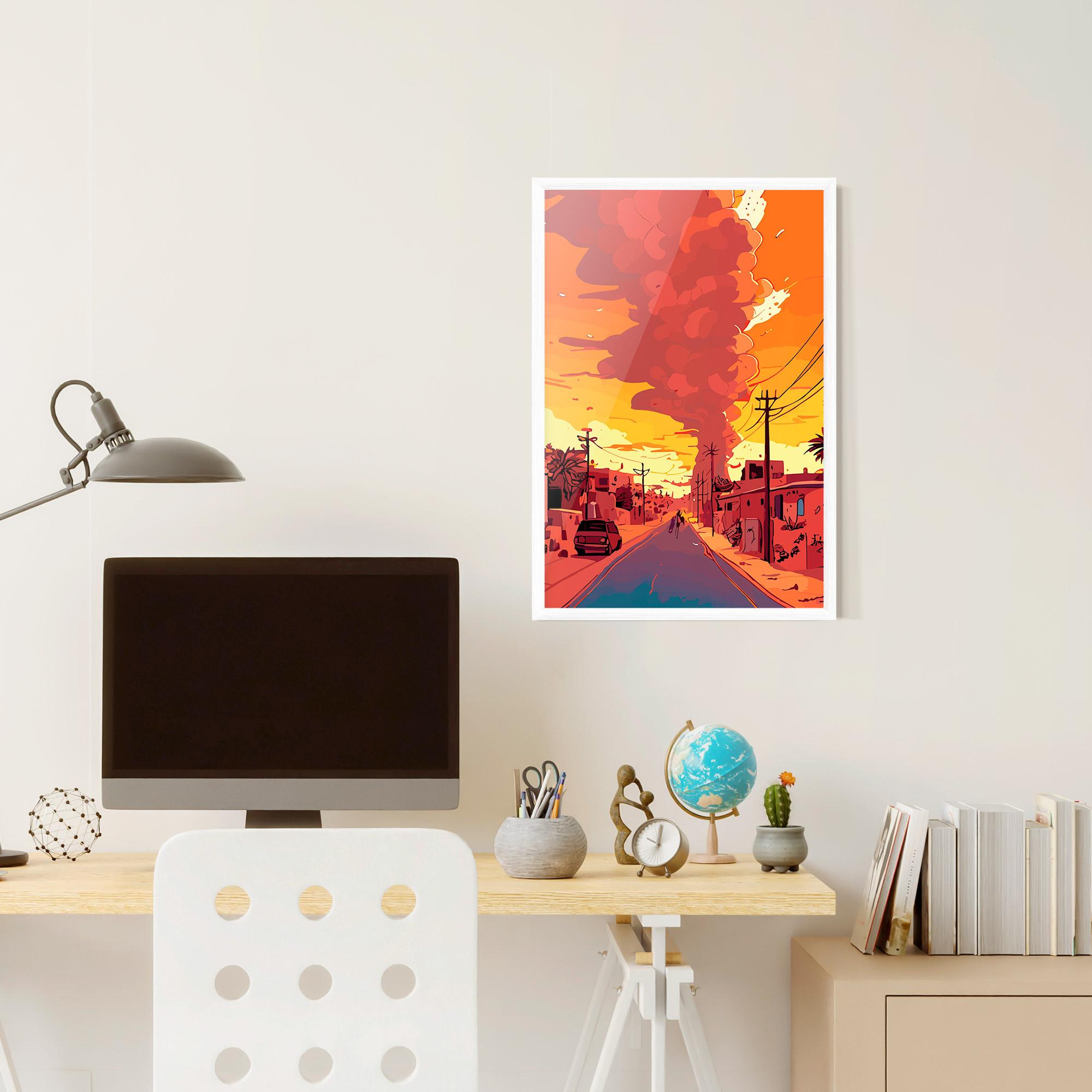 Plakat w Ramie African Smoke mockup 6