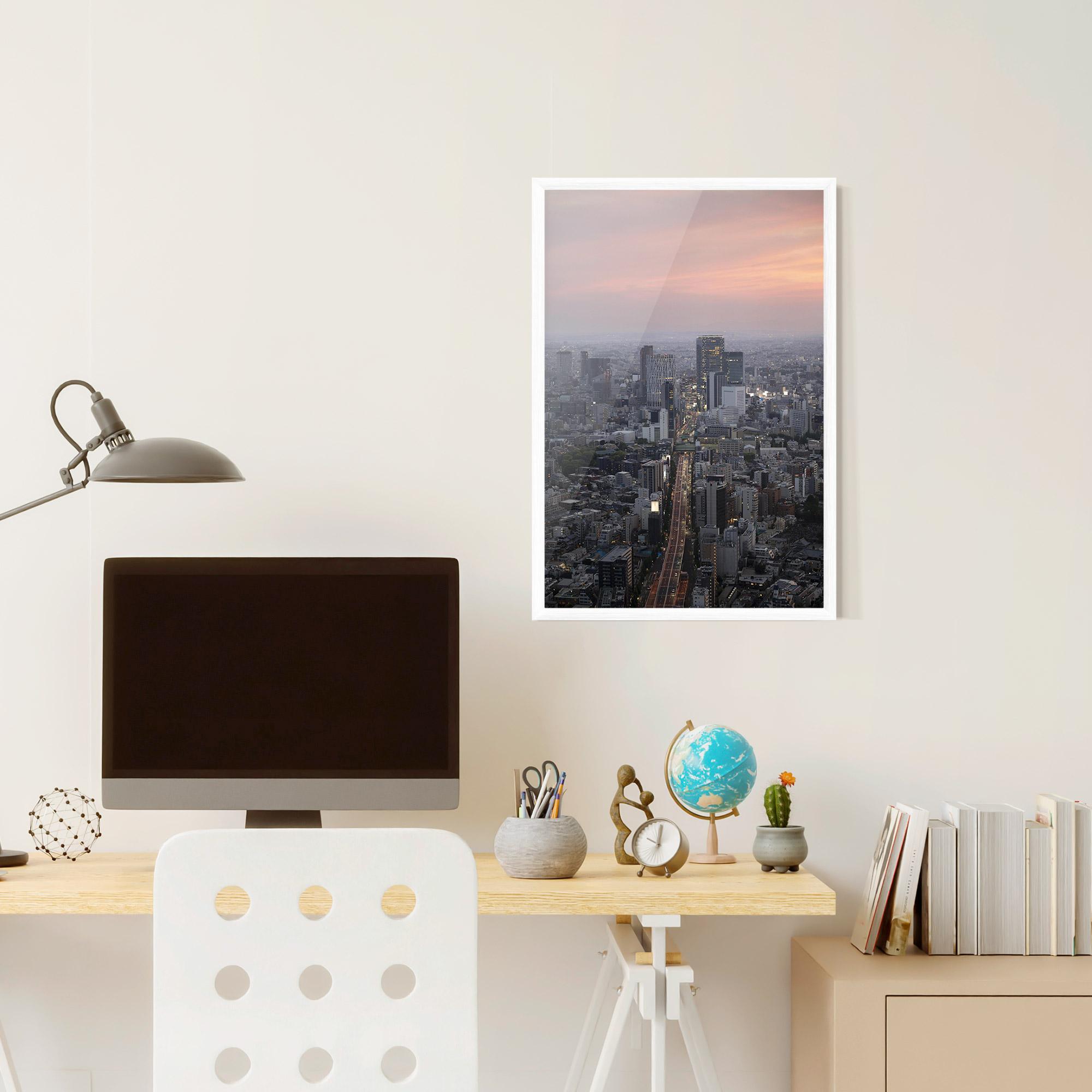 Plakat w Ramie Beautiful Tall Buildings mockup 6