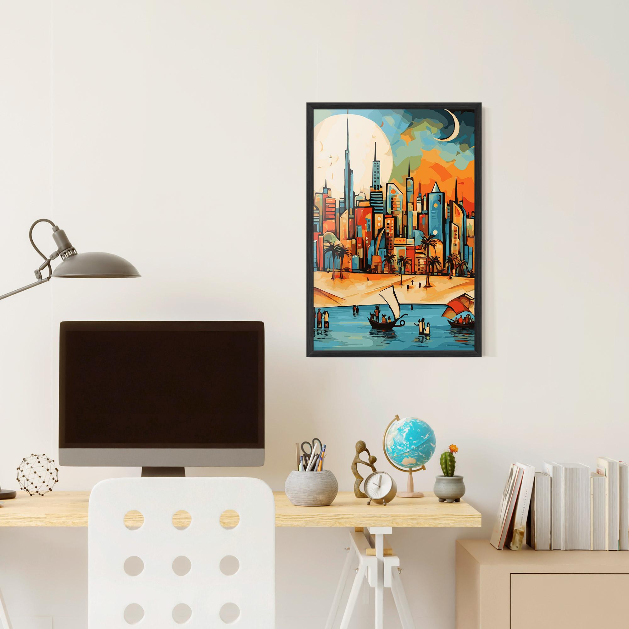 Plakat w Ramie African Moon mockup 6