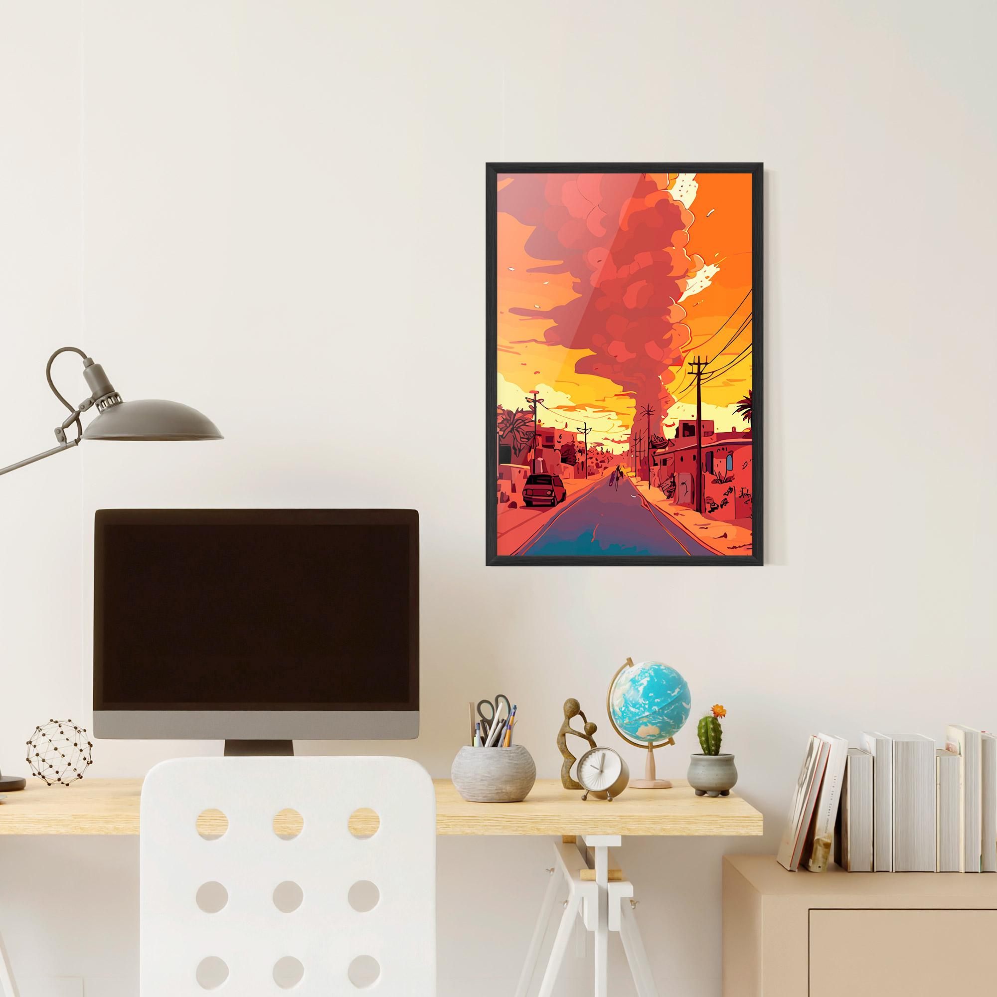 Plakat w Ramie African Smoke mockup 6