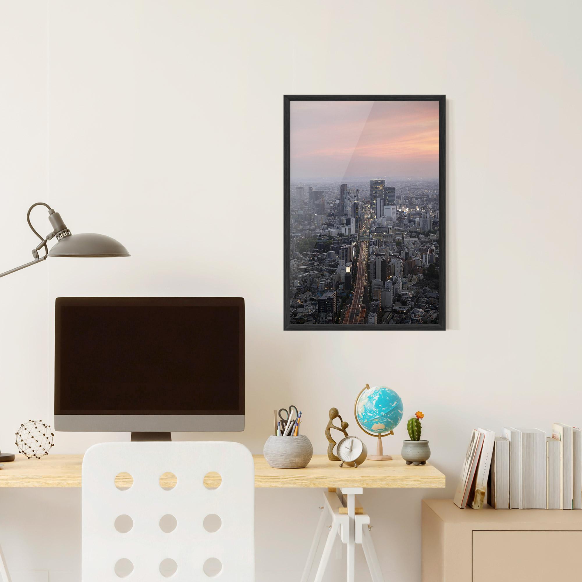 Plakat w Ramie Beautiful Tall Buildings mockup 6