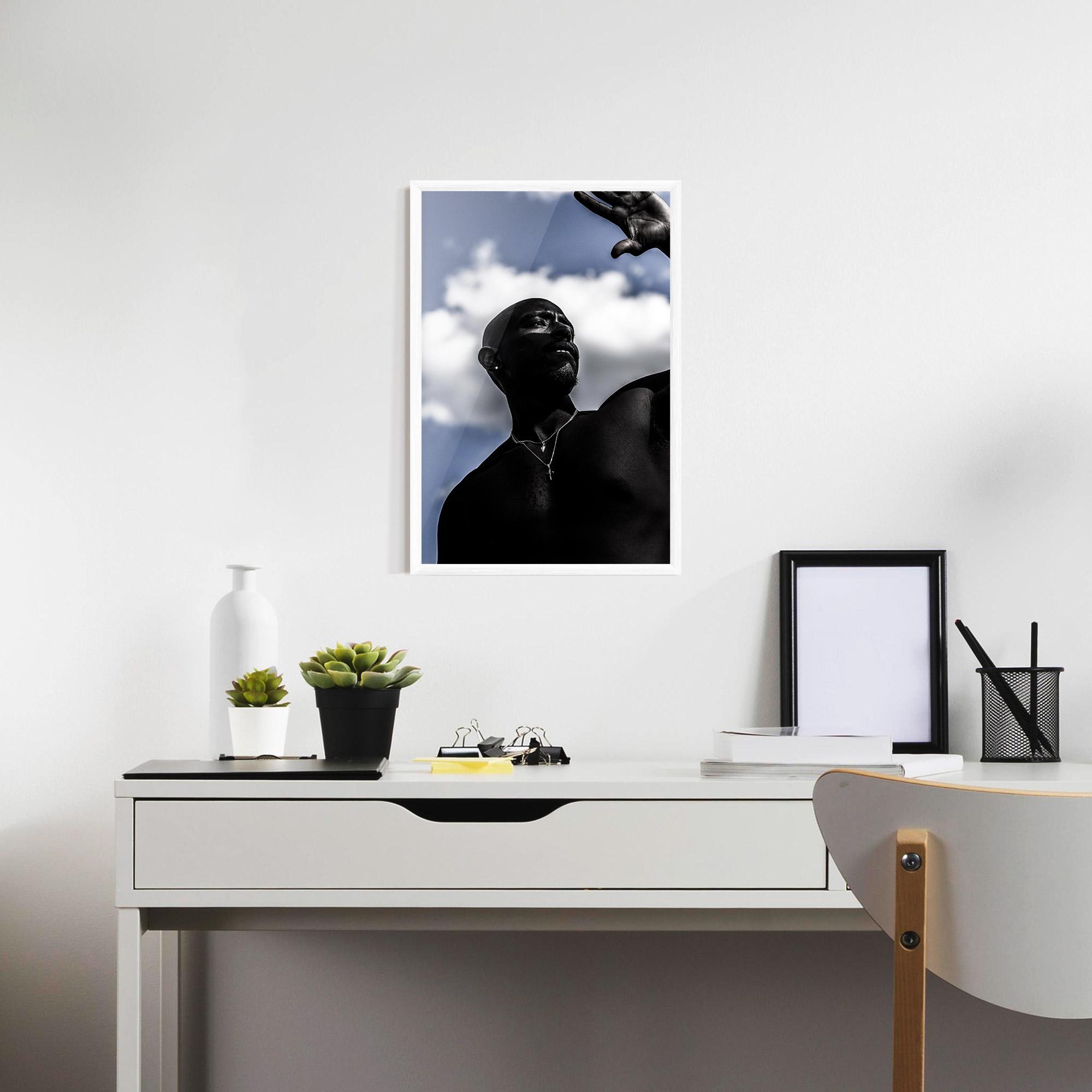 Plakat w Ramie African Blue Sky mockup 7