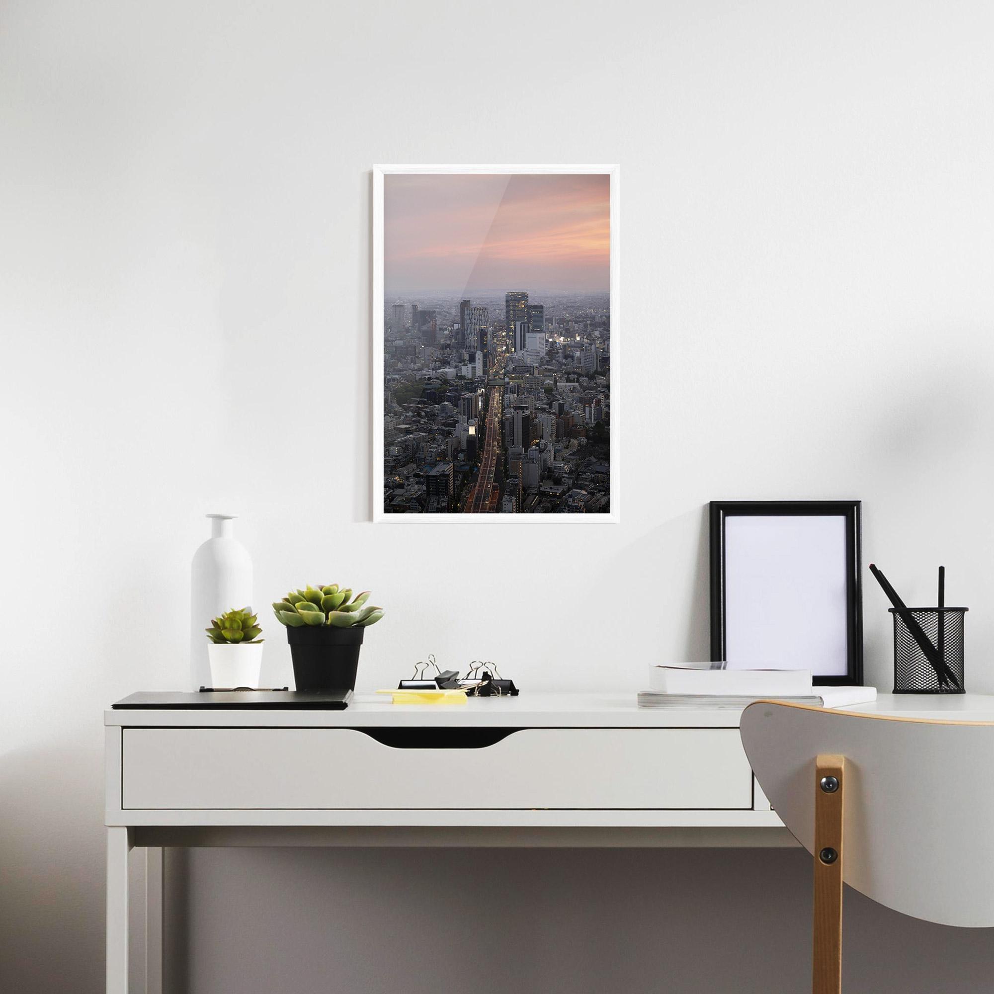 Plakat w Ramie Beautiful Tall Buildings mockup 7