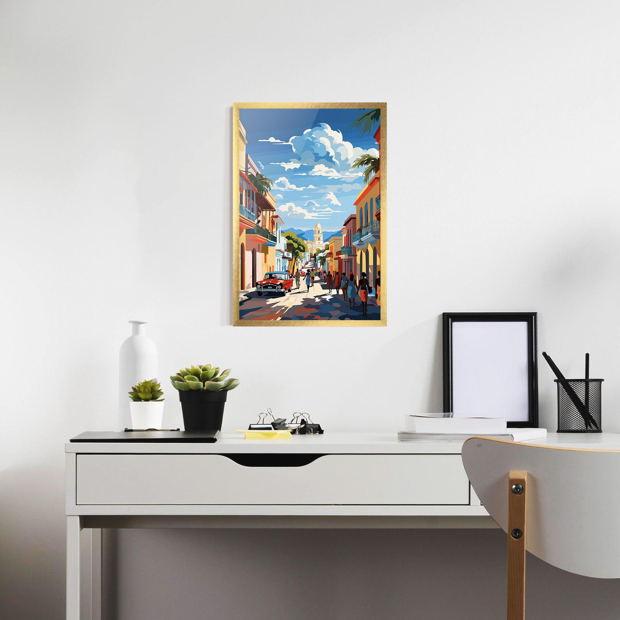 Plakat w Ramie African Street mockup 7