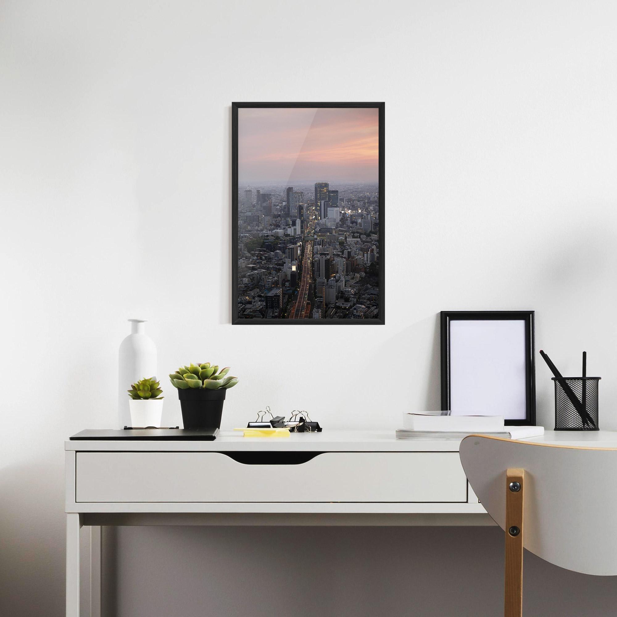 Plakat w Ramie Beautiful Tall Buildings mockup 7
