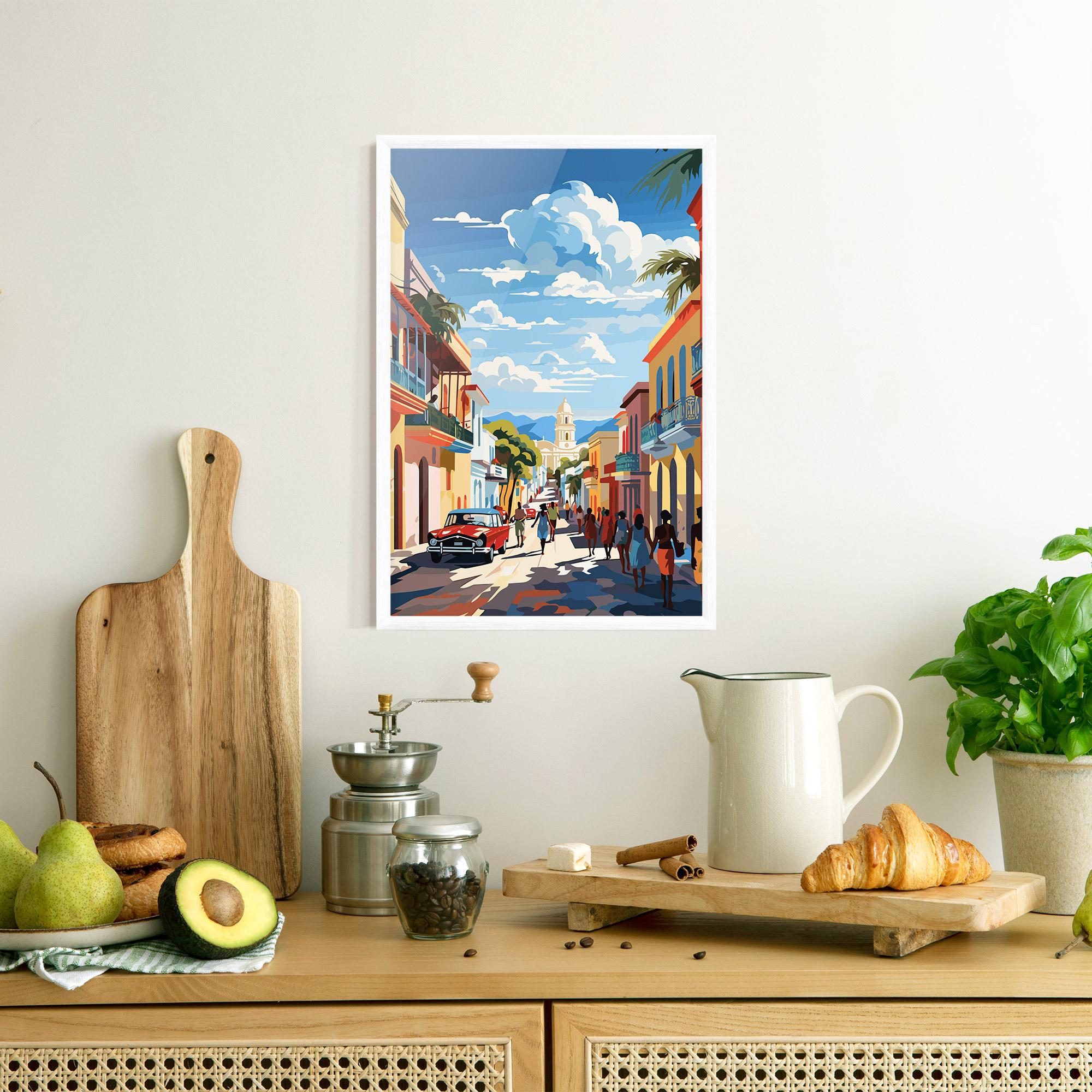 Plakat w Ramie African Street mockup 8