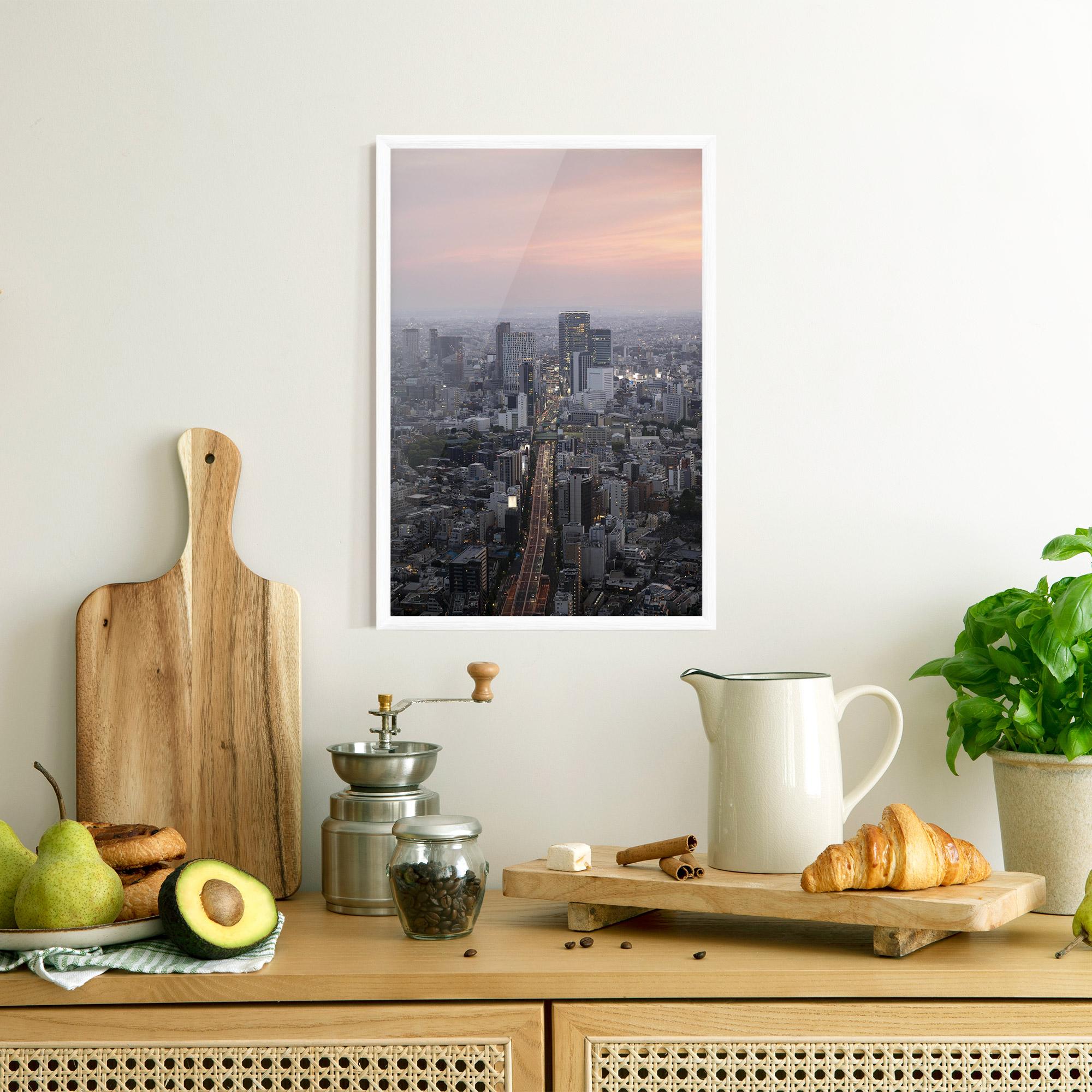 Plakat w Ramie Beautiful Tall Buildings mockup 8