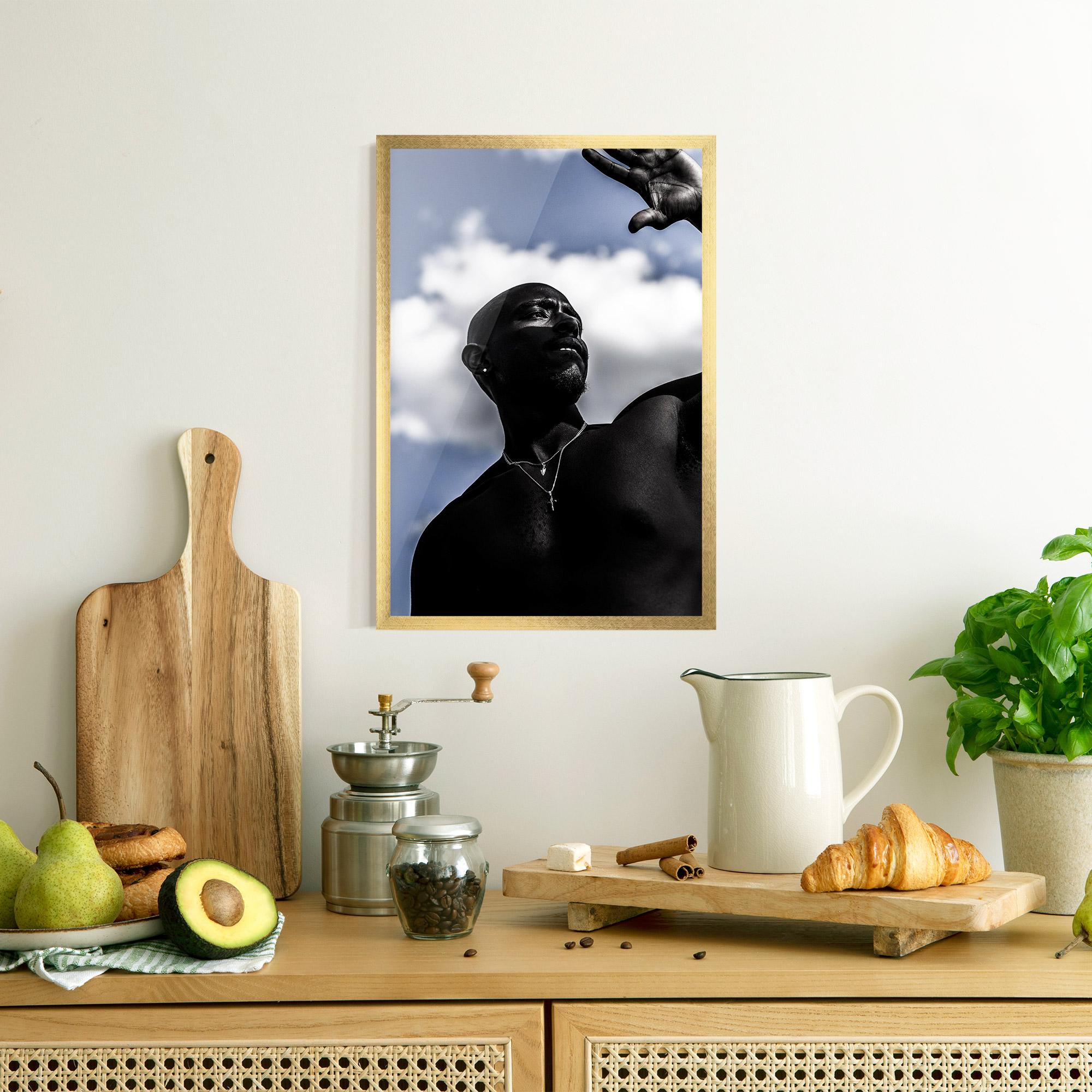 Plakat w Ramie African Blue Sky mockup 8