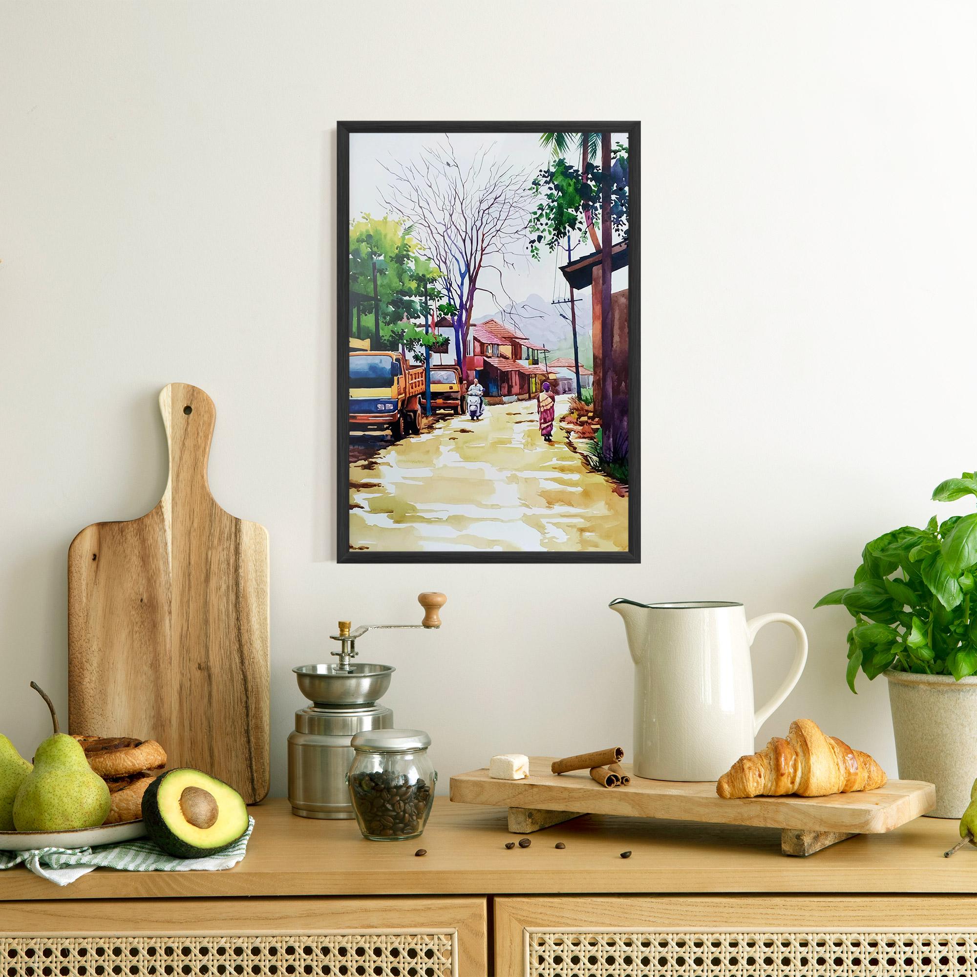 Plakat w Ramie African City mockup 8