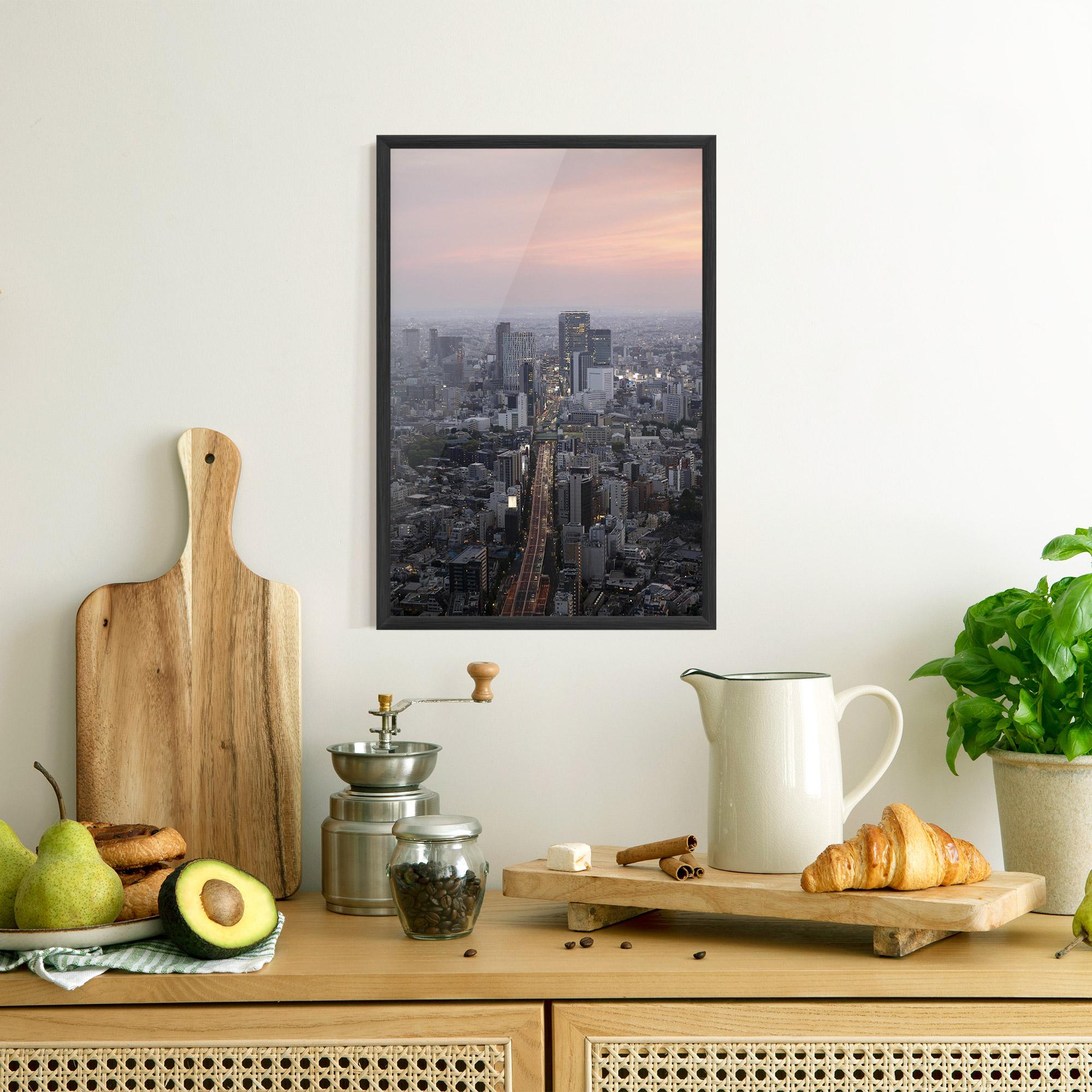 Plakat w Ramie Beautiful Tall Buildings mockup 8
