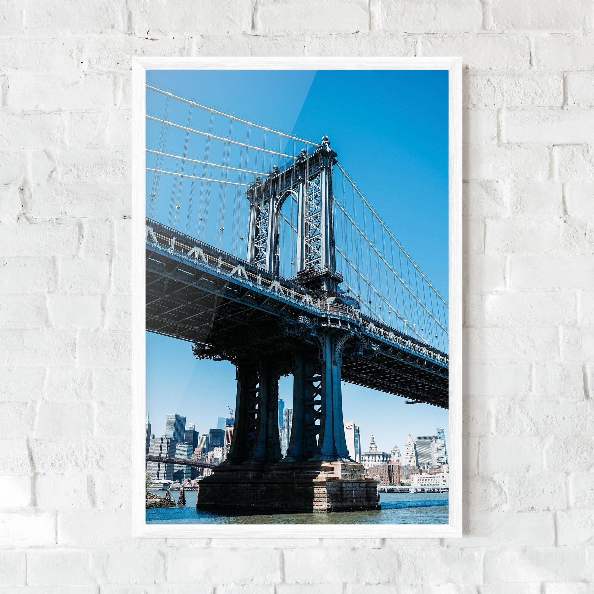 Plakat w Ramie Blue Sky Bridge mockup 0