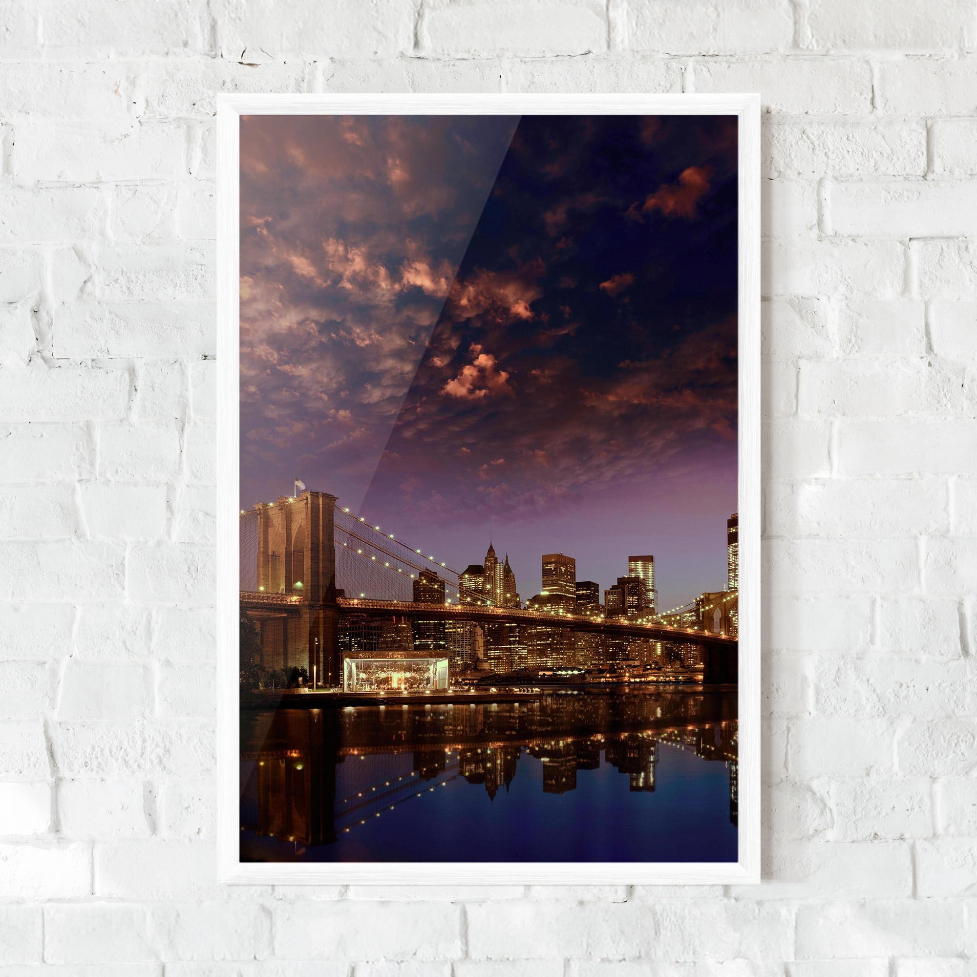 Plakat w Ramie Sunset New York mockup 0