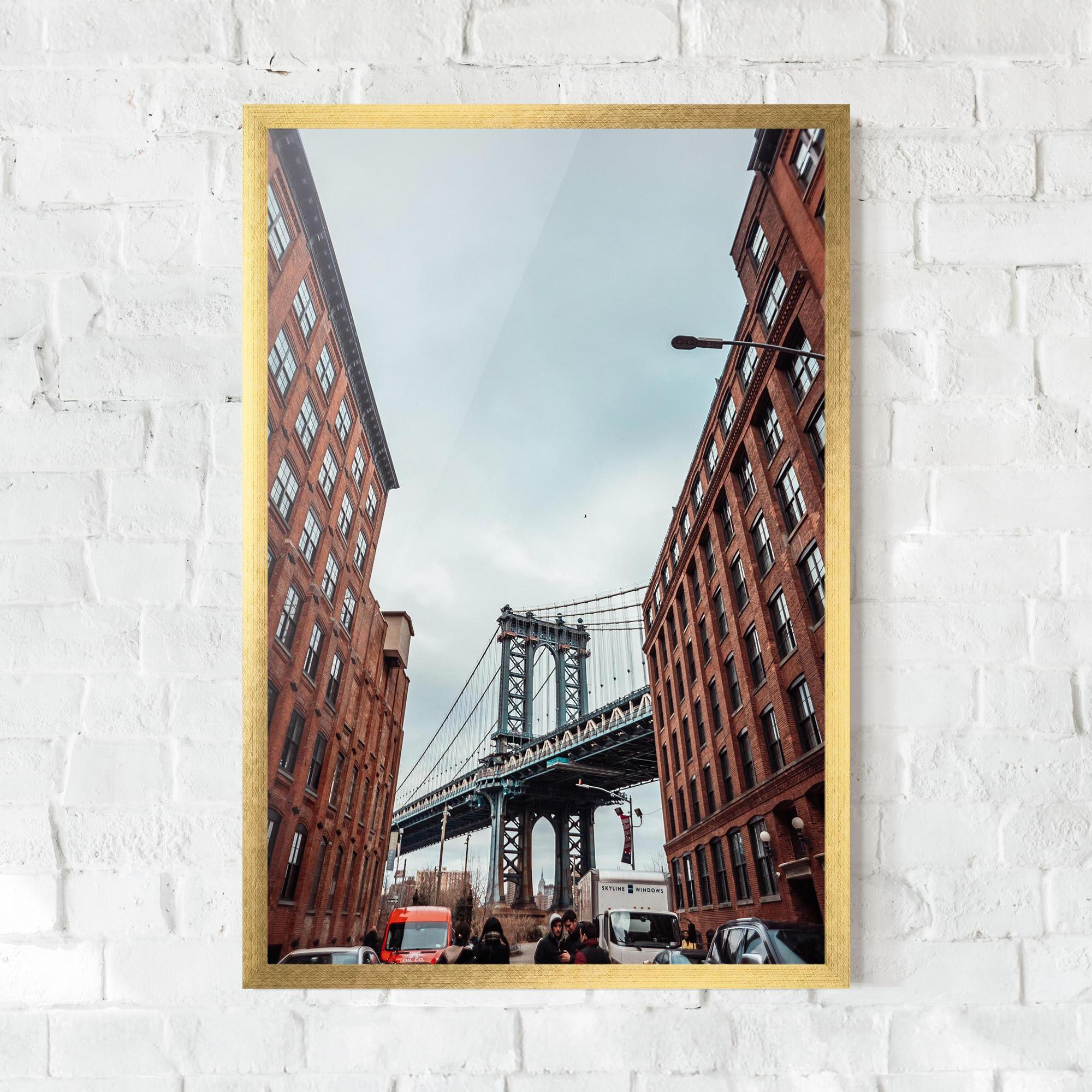 Plakat w Ramie Bridge Building View mockup 0