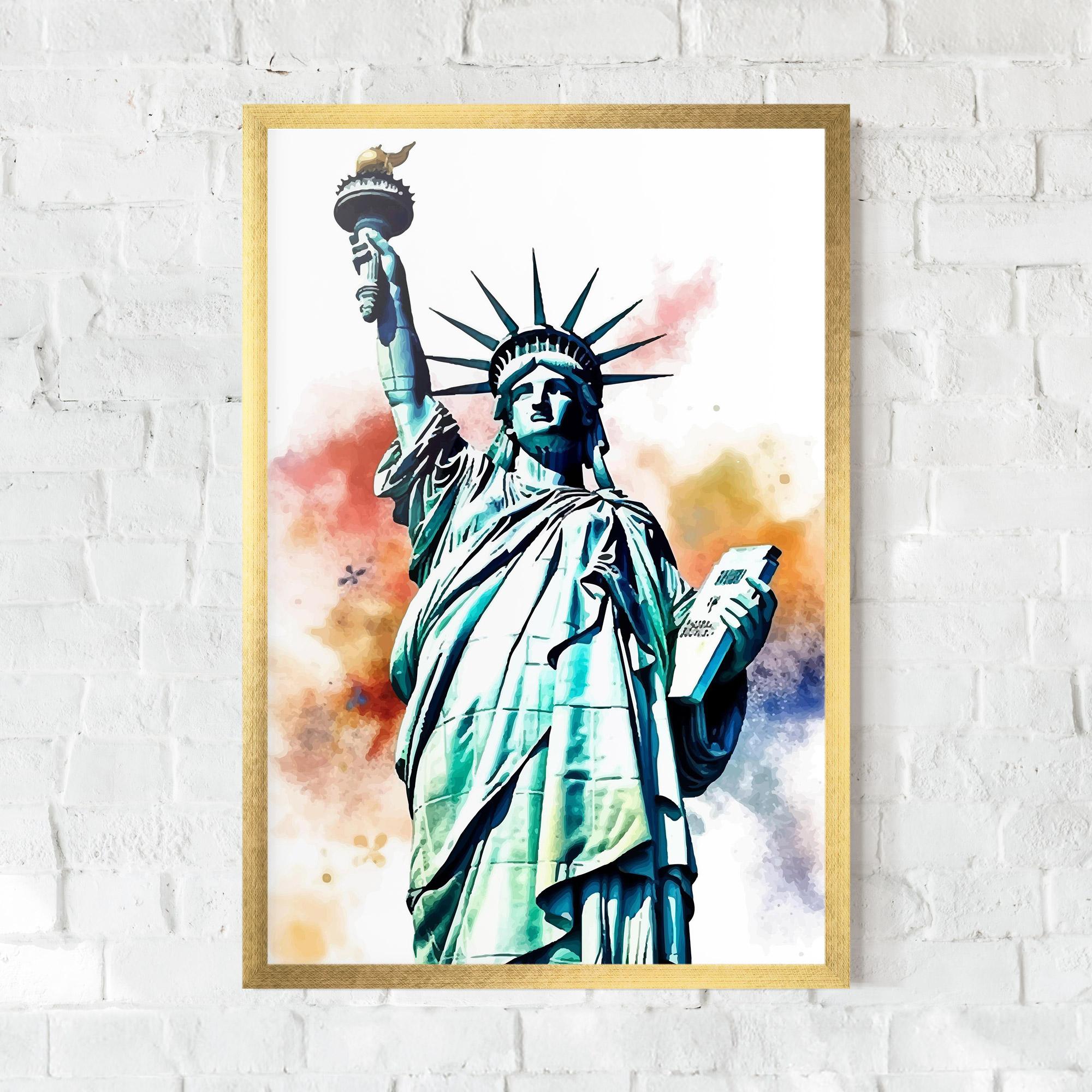 Plakat w Ramie Liberty Art mockup 0