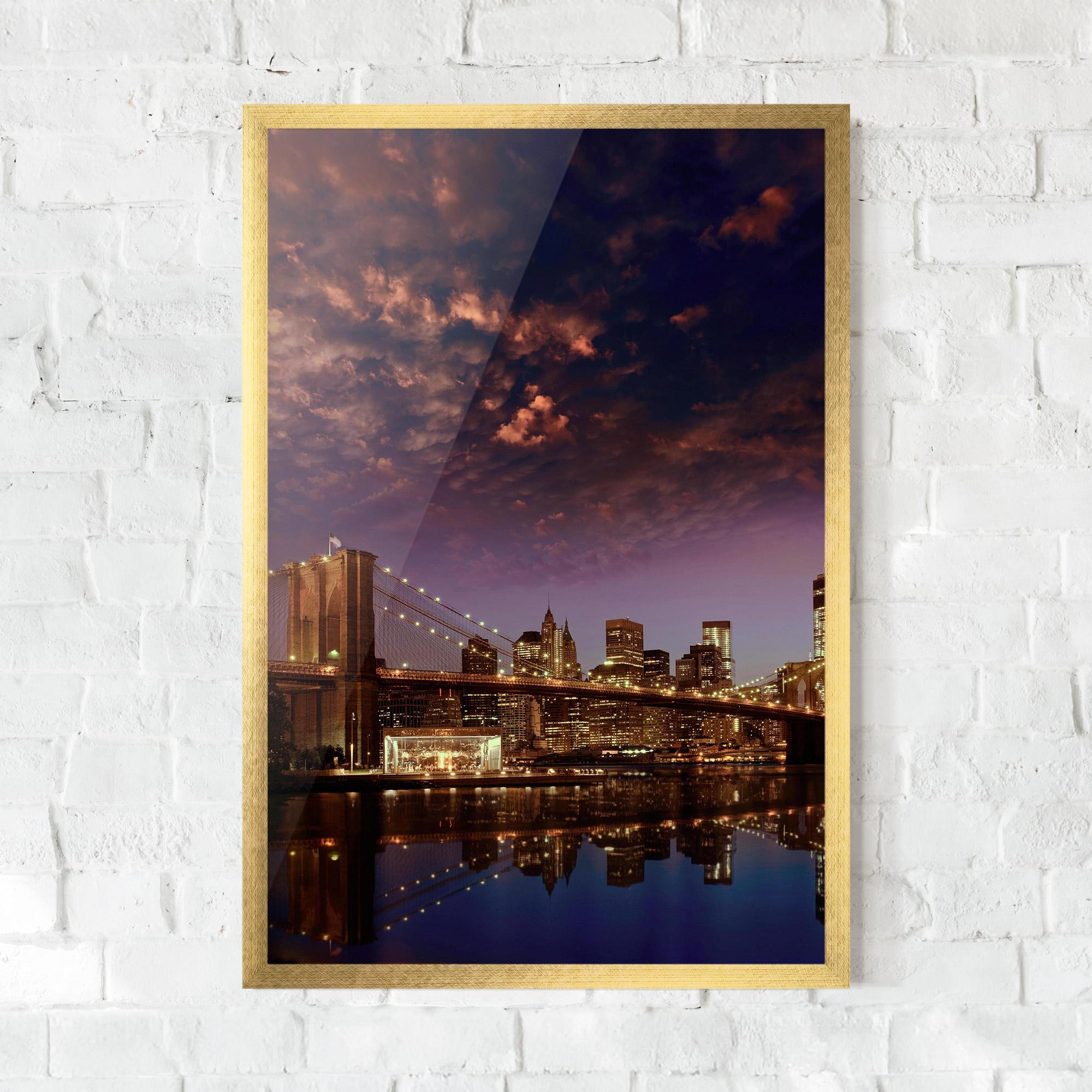 Plakat w Ramie Sunset New York mockup 0