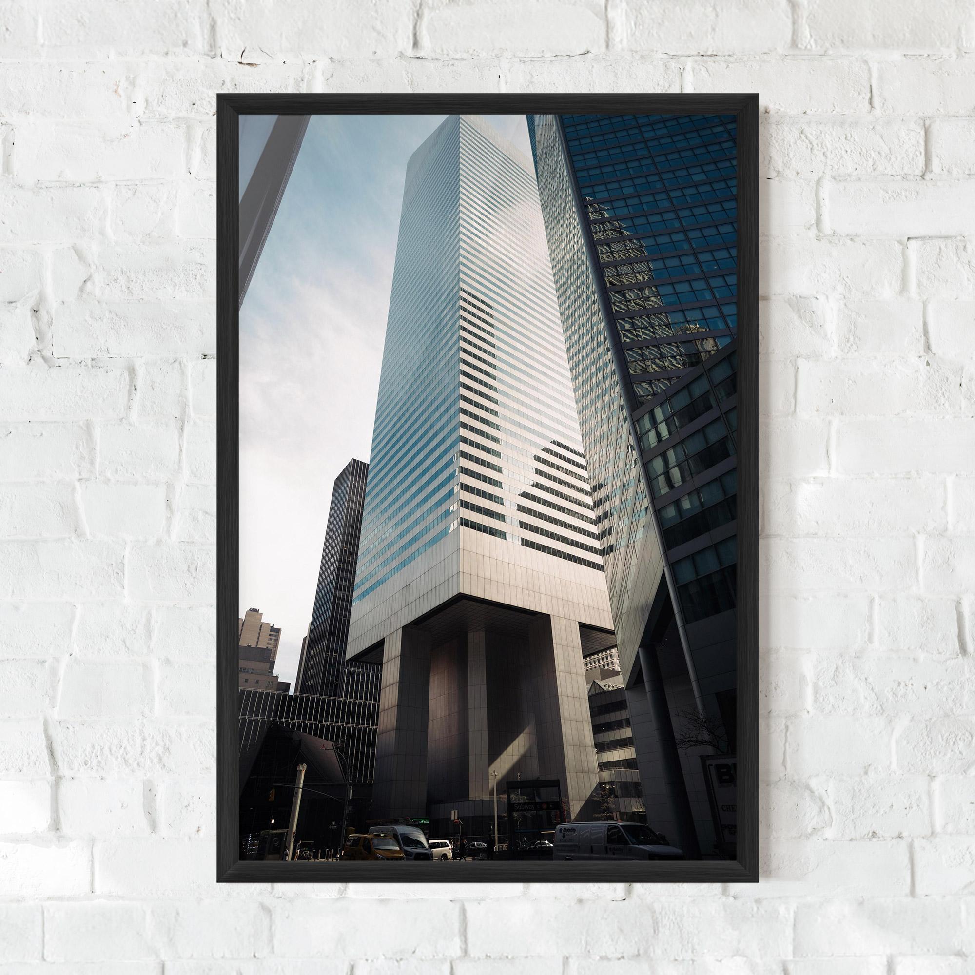 Plakat w Ramie Skyline Building mockup 0