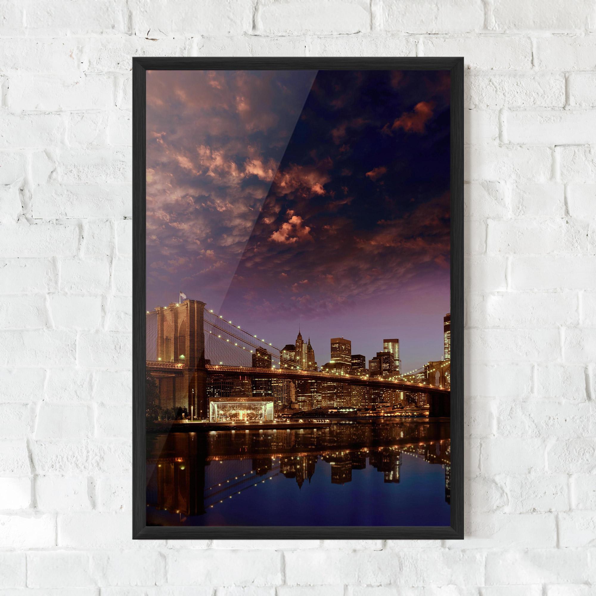 Plakat w Ramie Sunset New York mockup 0