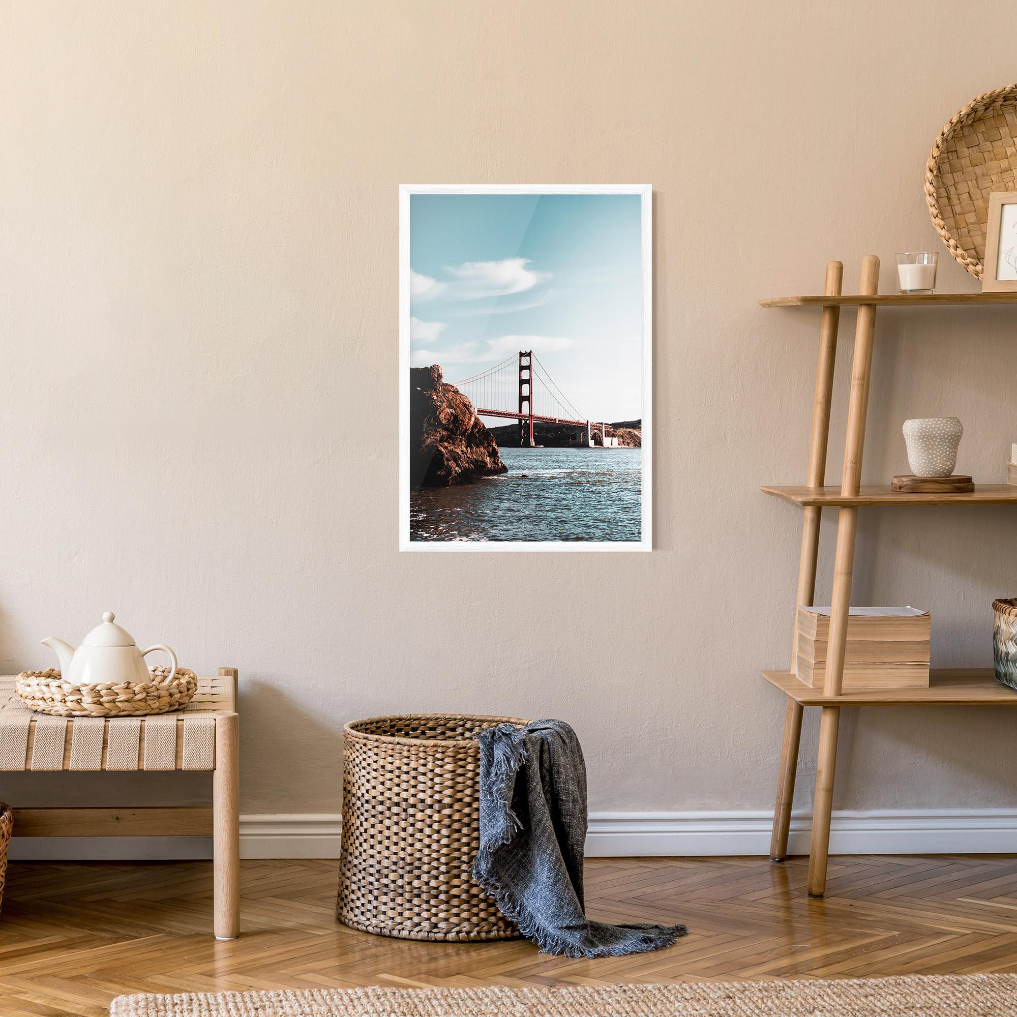 Plakat w Ramie Water Red Bridge mockup 9