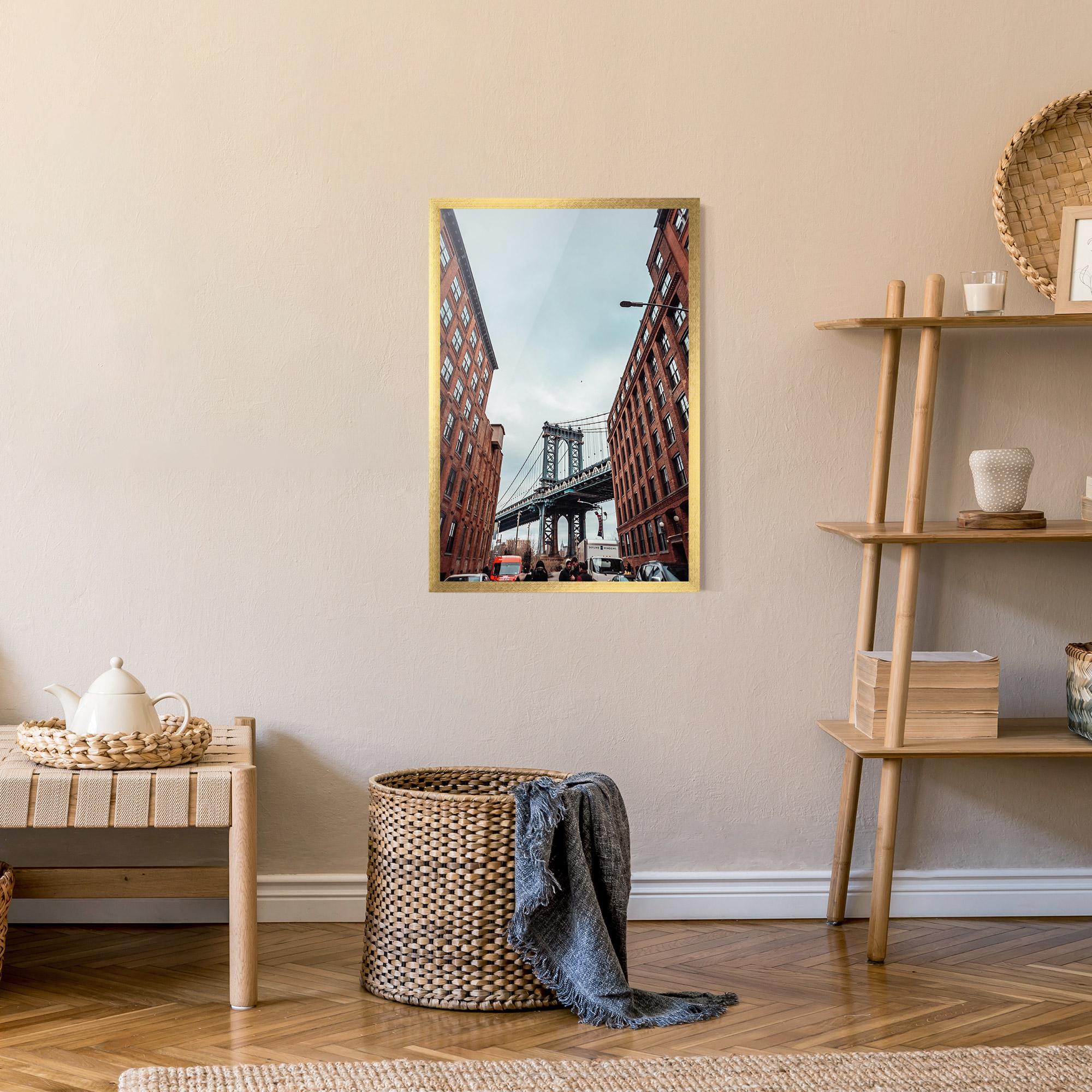 Plakat w Ramie Bridge Building View mockup 9